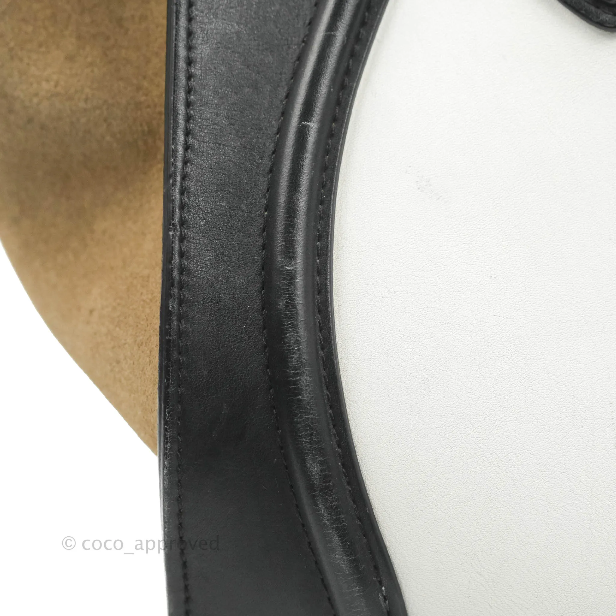 Celine Mini Luggage Bag Black/White/Brown Calfskin