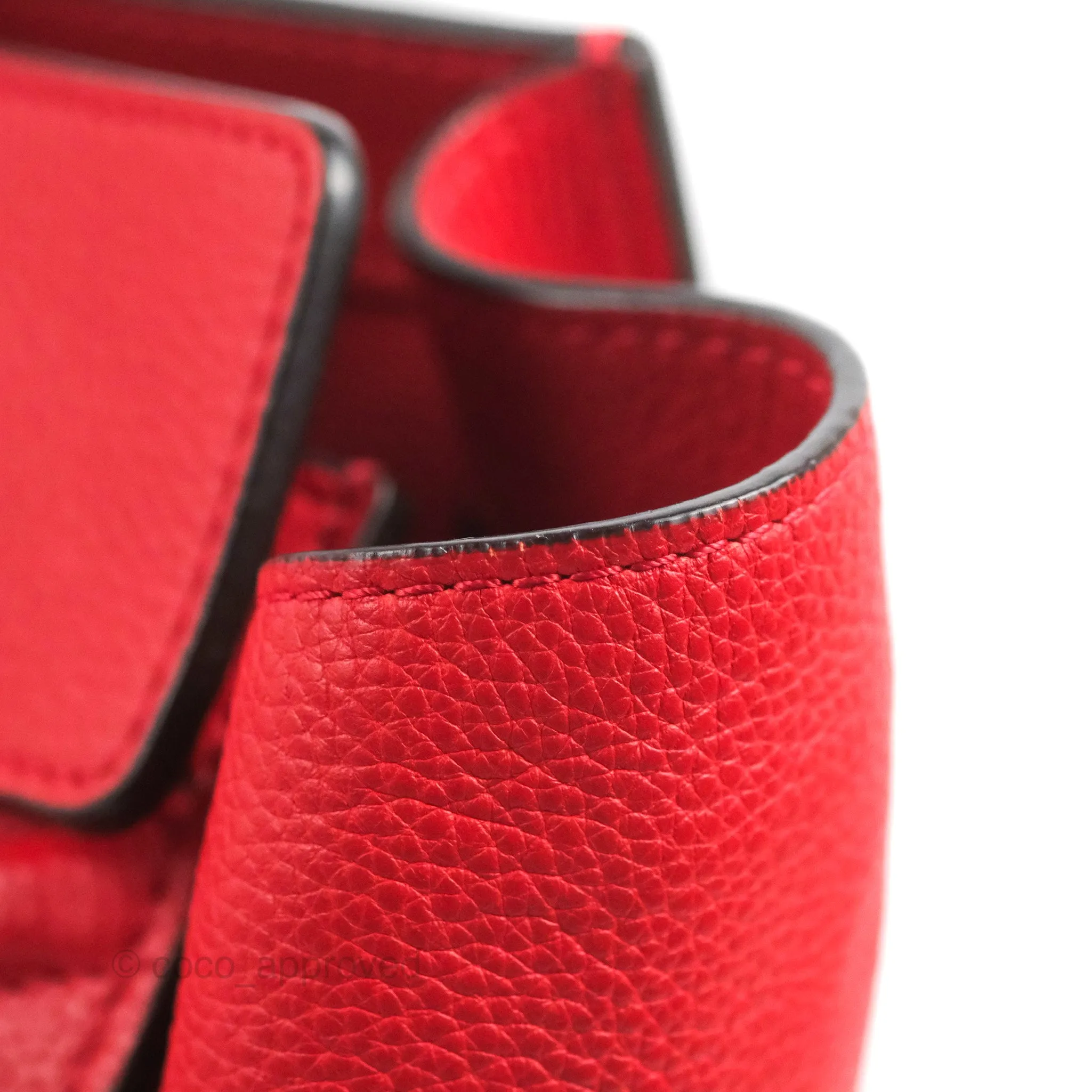 Celine Mini Luggage Bag Red Calfskin