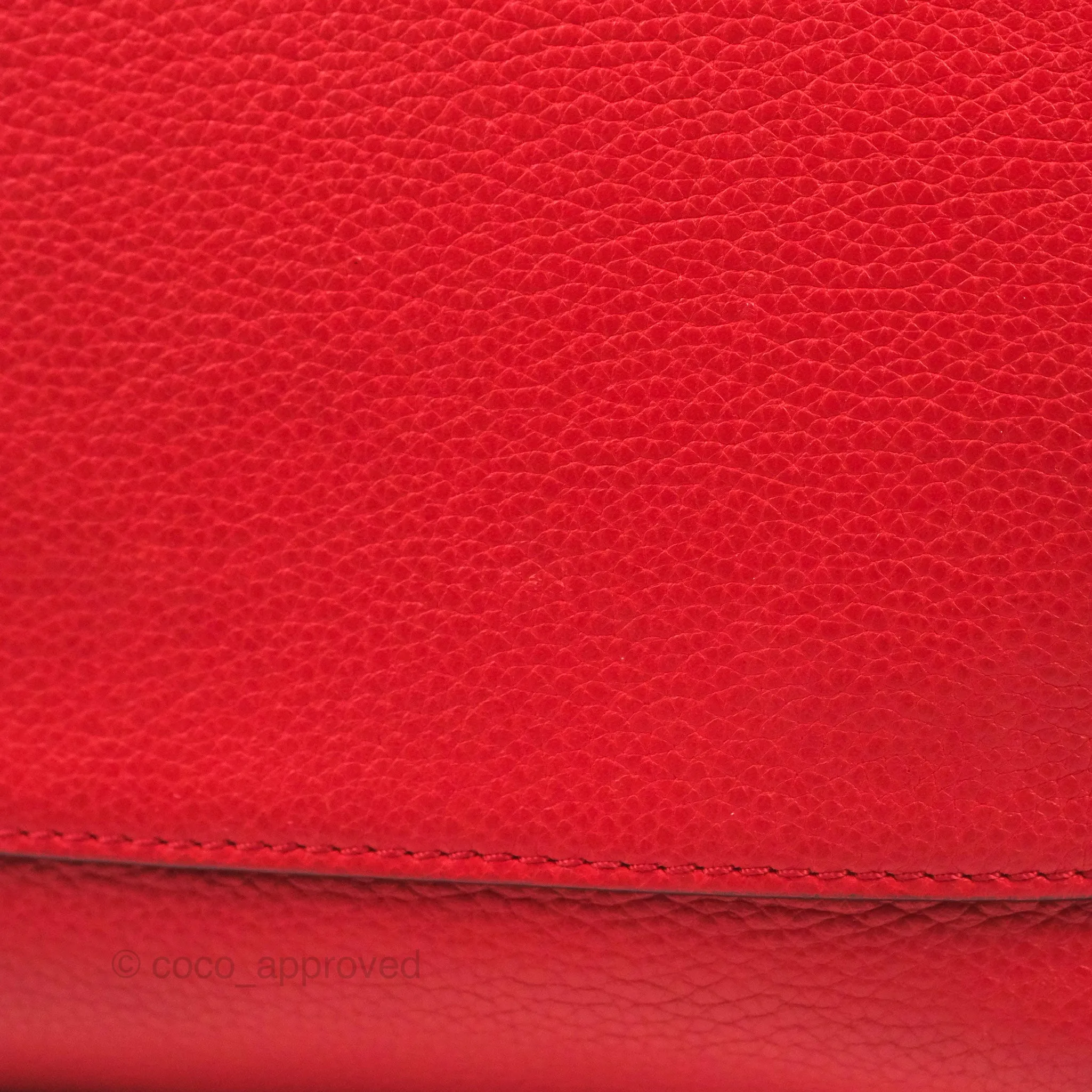 Celine Mini Luggage Bag Red Calfskin