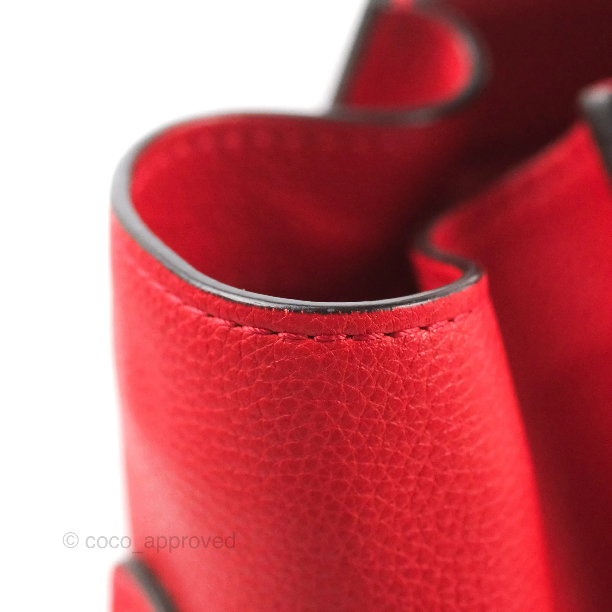 Celine Mini Luggage Bag Red Calfskin