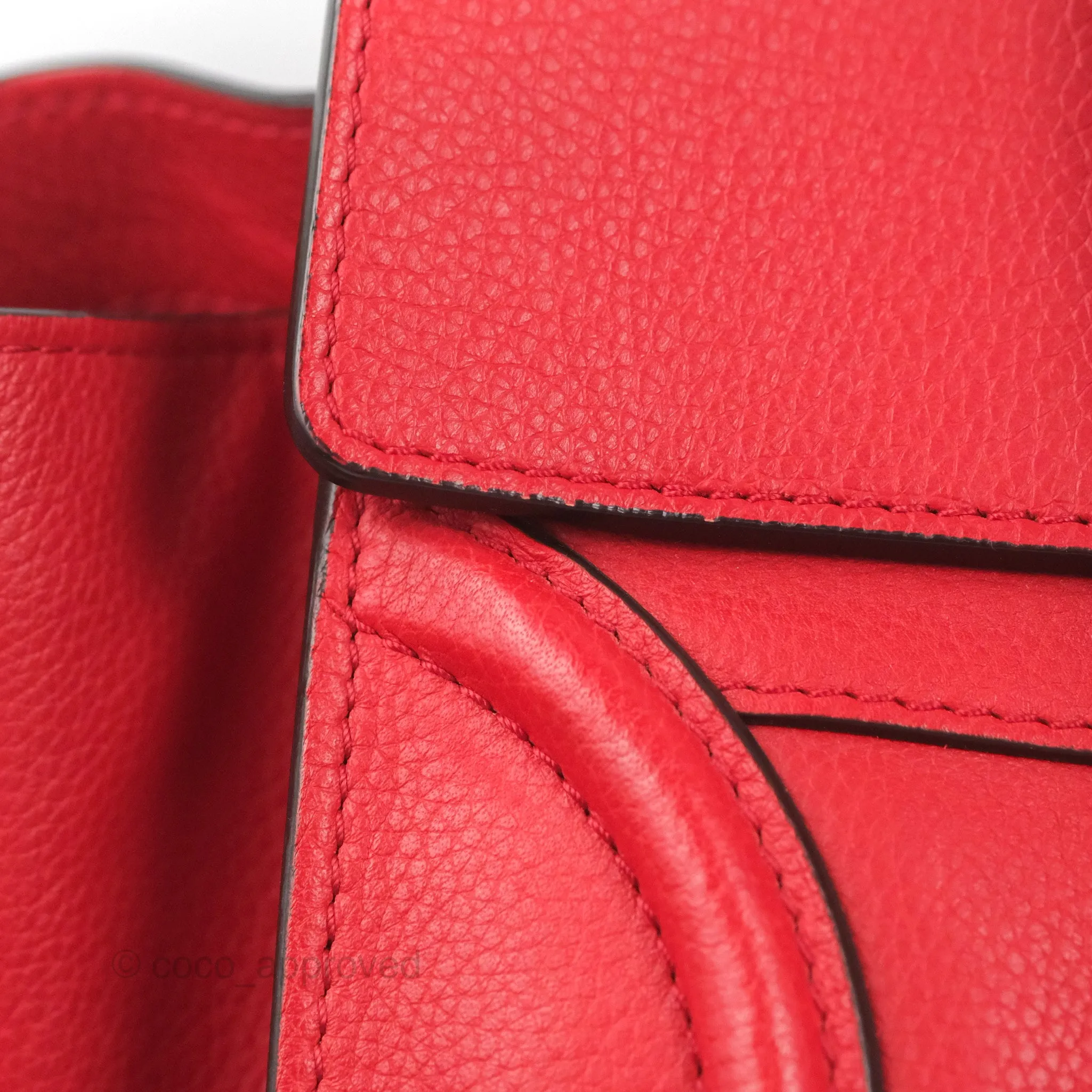 Celine Mini Luggage Bag Red Calfskin