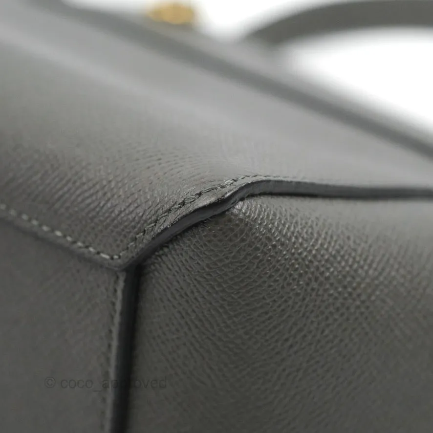 Celine Nano Belt Bag Grey Grained Calfskin Gold Hardware