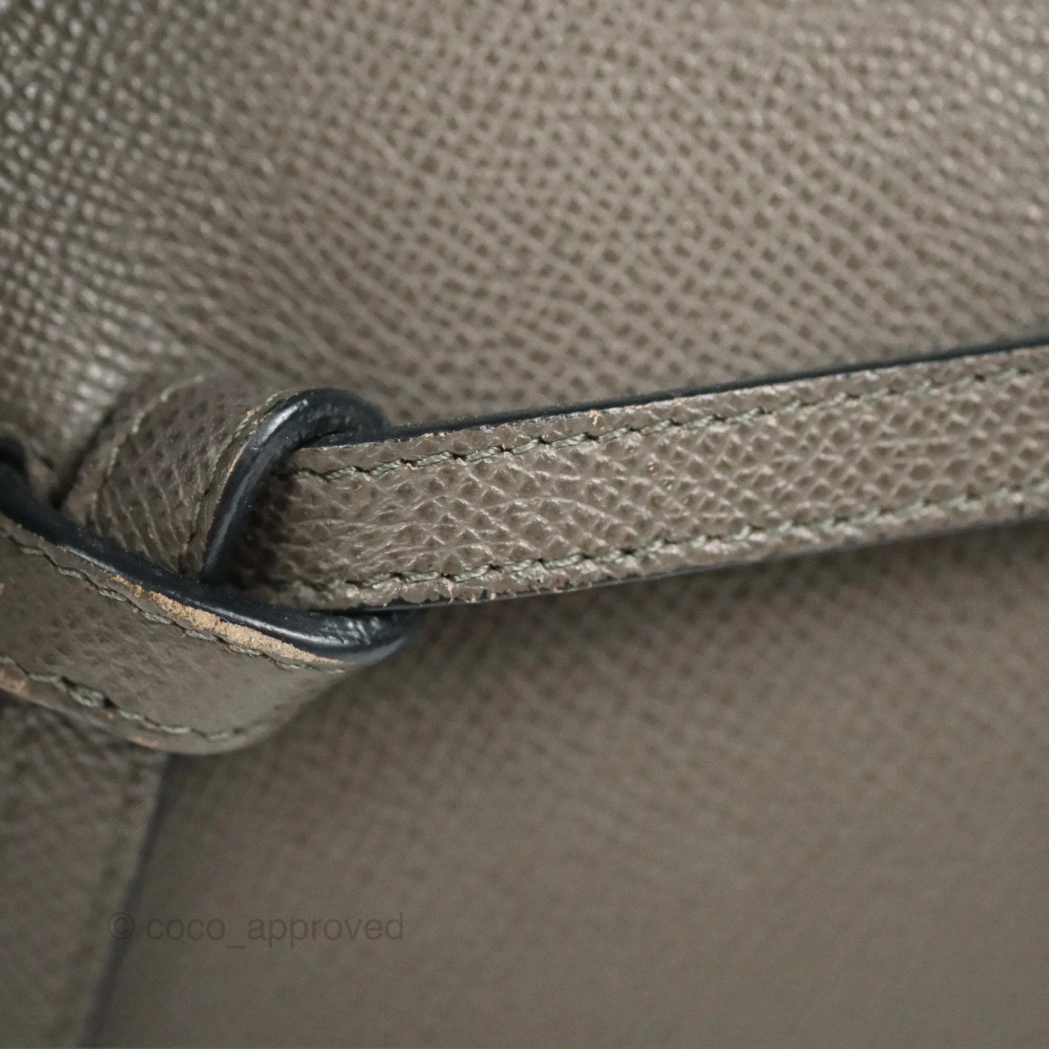 Celine Nano Belt Bag Grey Grained Calfskin Gold Hardware