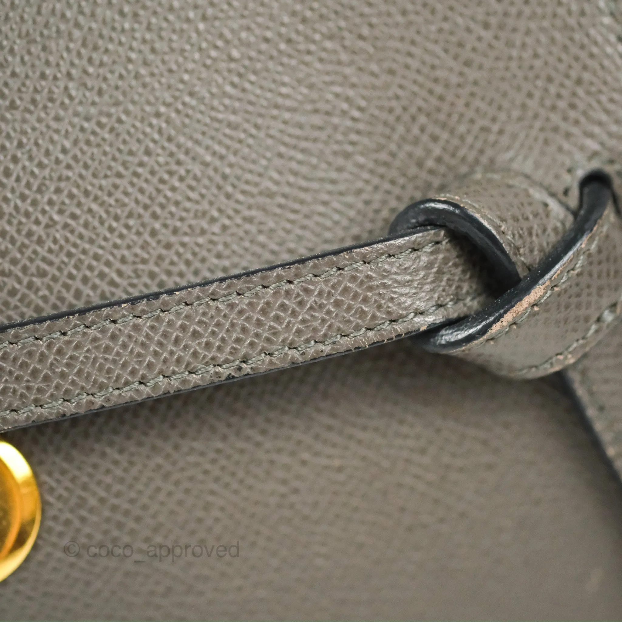 Celine Nano Belt Bag Grey Grained Calfskin Gold Hardware
