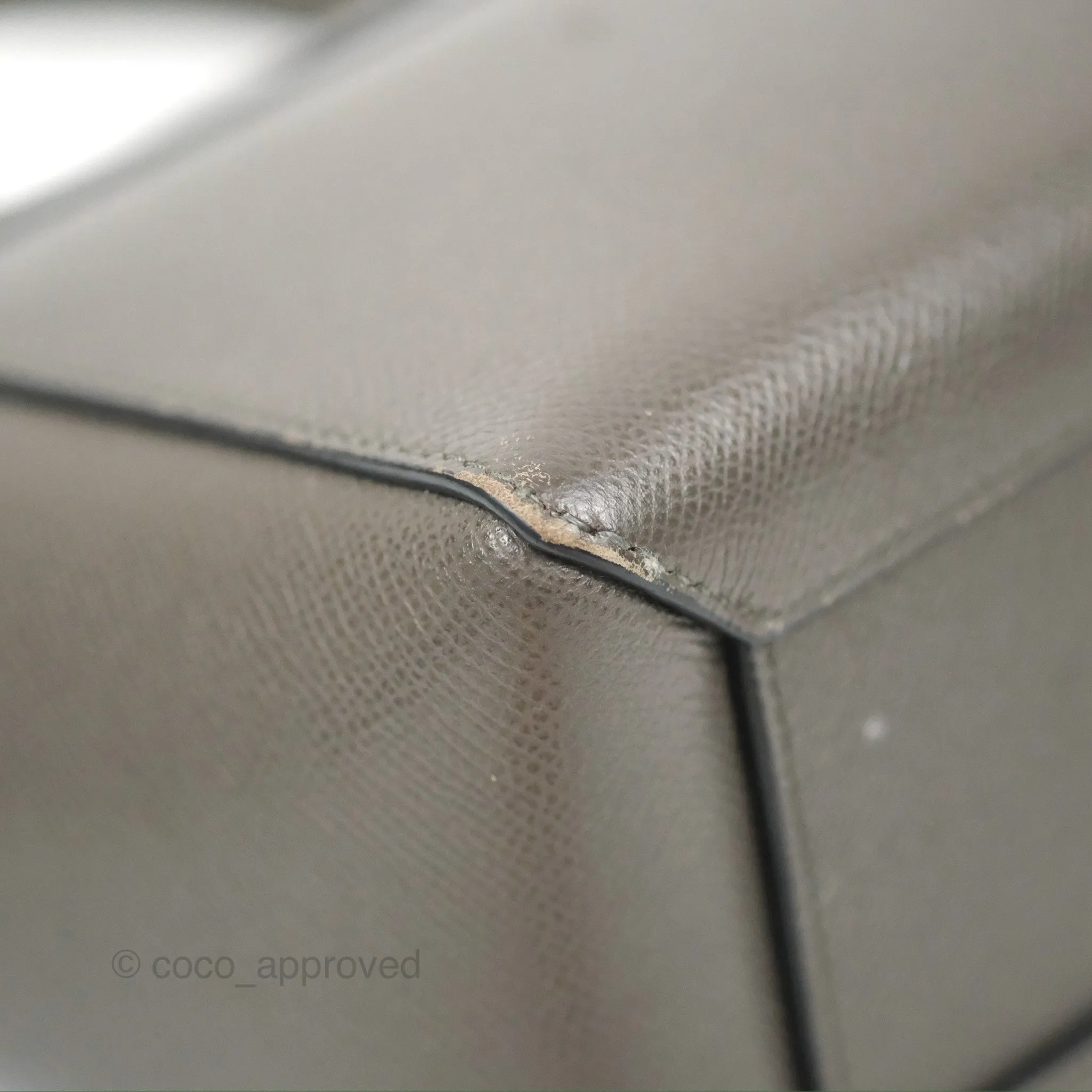 Celine Nano Belt Bag Grey Grained Calfskin Gold Hardware