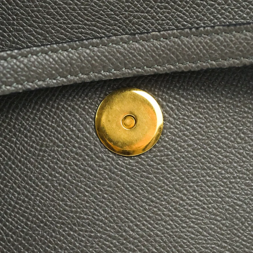 Celine Nano Belt Bag Grey Grained Calfskin Gold Hardware