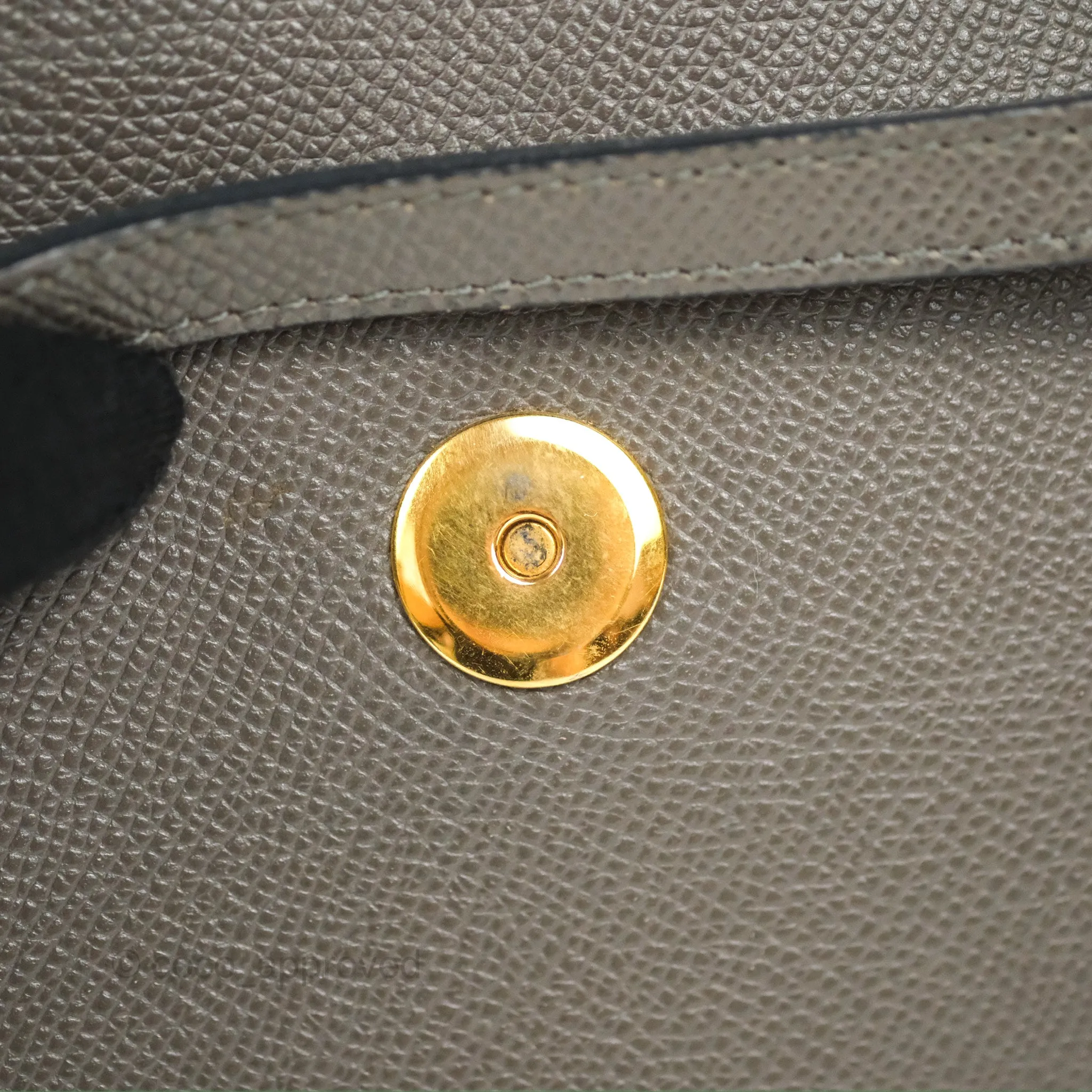 Celine Nano Belt Bag Grey Grained Calfskin Gold Hardware