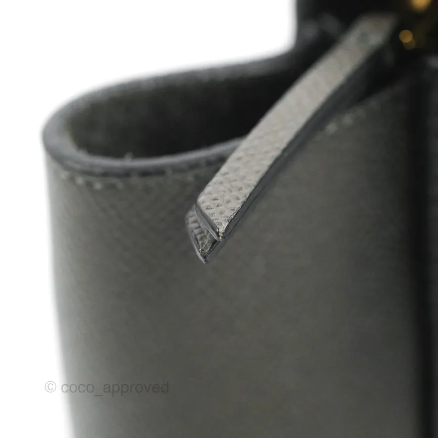 Celine Nano Belt Bag Grey Grained Calfskin Gold Hardware