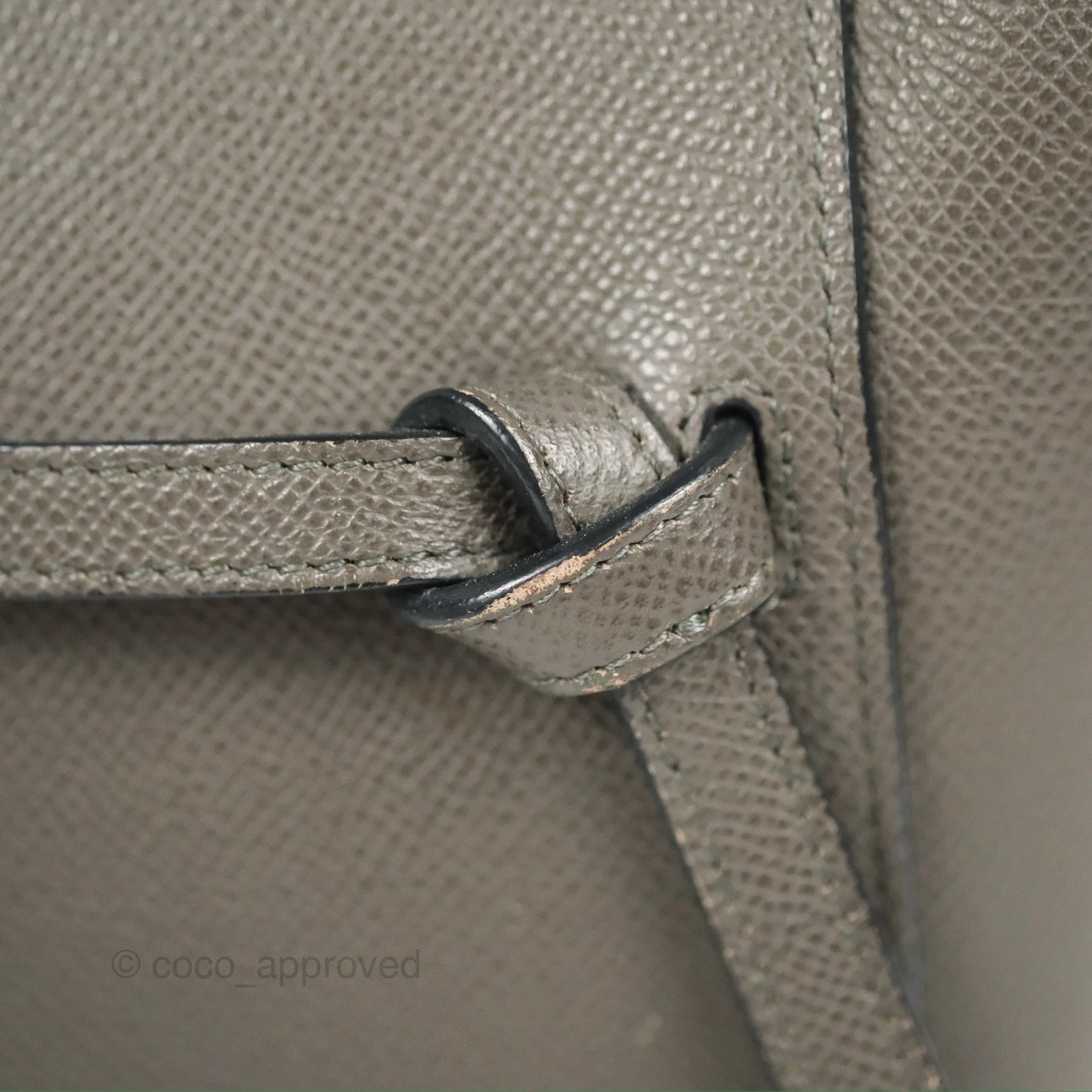 Celine Nano Belt Bag Grey Grained Calfskin Gold Hardware