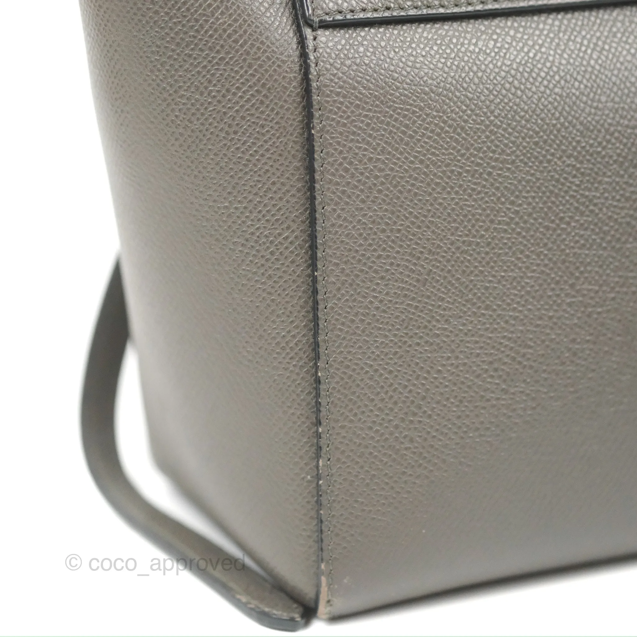 Celine Nano Belt Bag Grey Grained Calfskin Gold Hardware