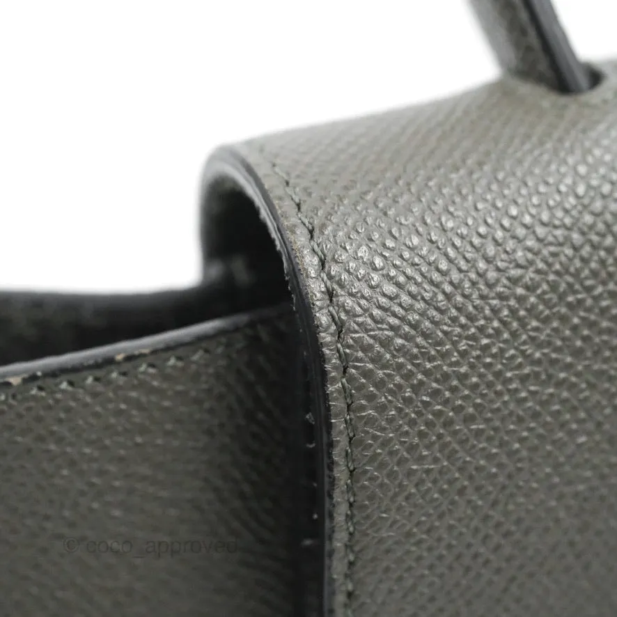 Celine Nano Belt Bag Grey Grained Calfskin Gold Hardware