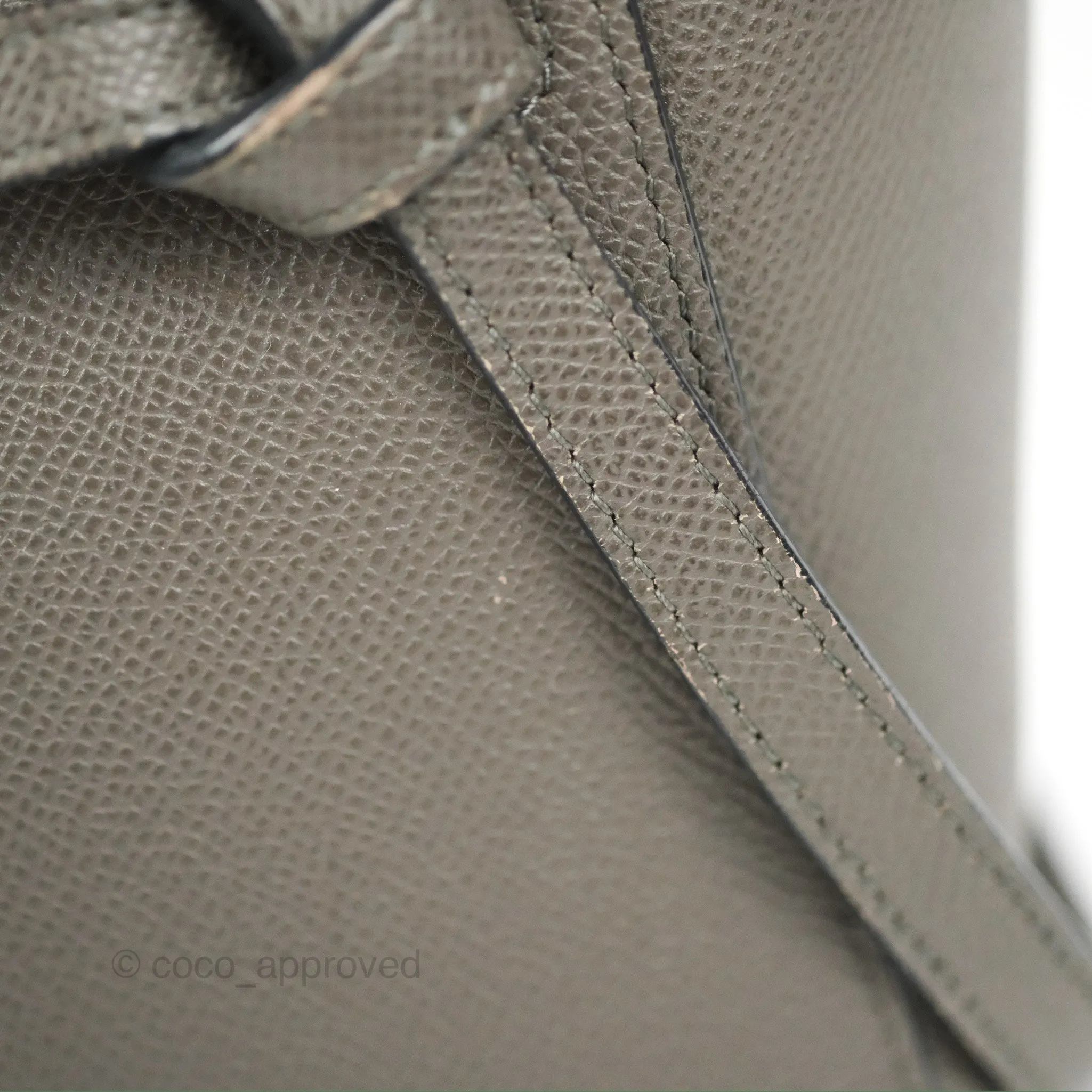 Celine Nano Belt Bag Grey Grained Calfskin Gold Hardware