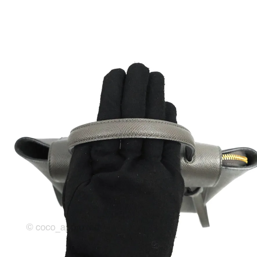 Celine Nano Belt Bag Grey Grained Calfskin Gold Hardware