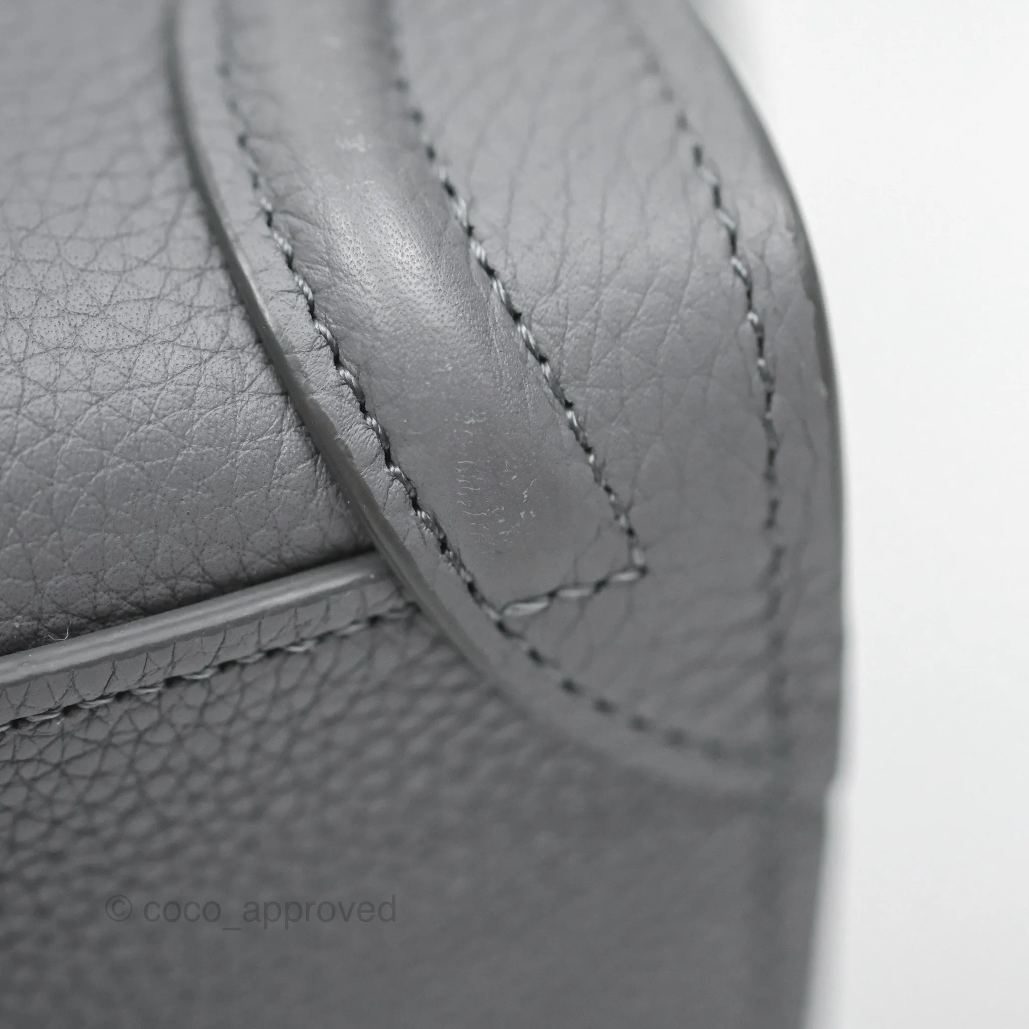 Celine Nano Luggage Bag Grey Drummed Calfskin