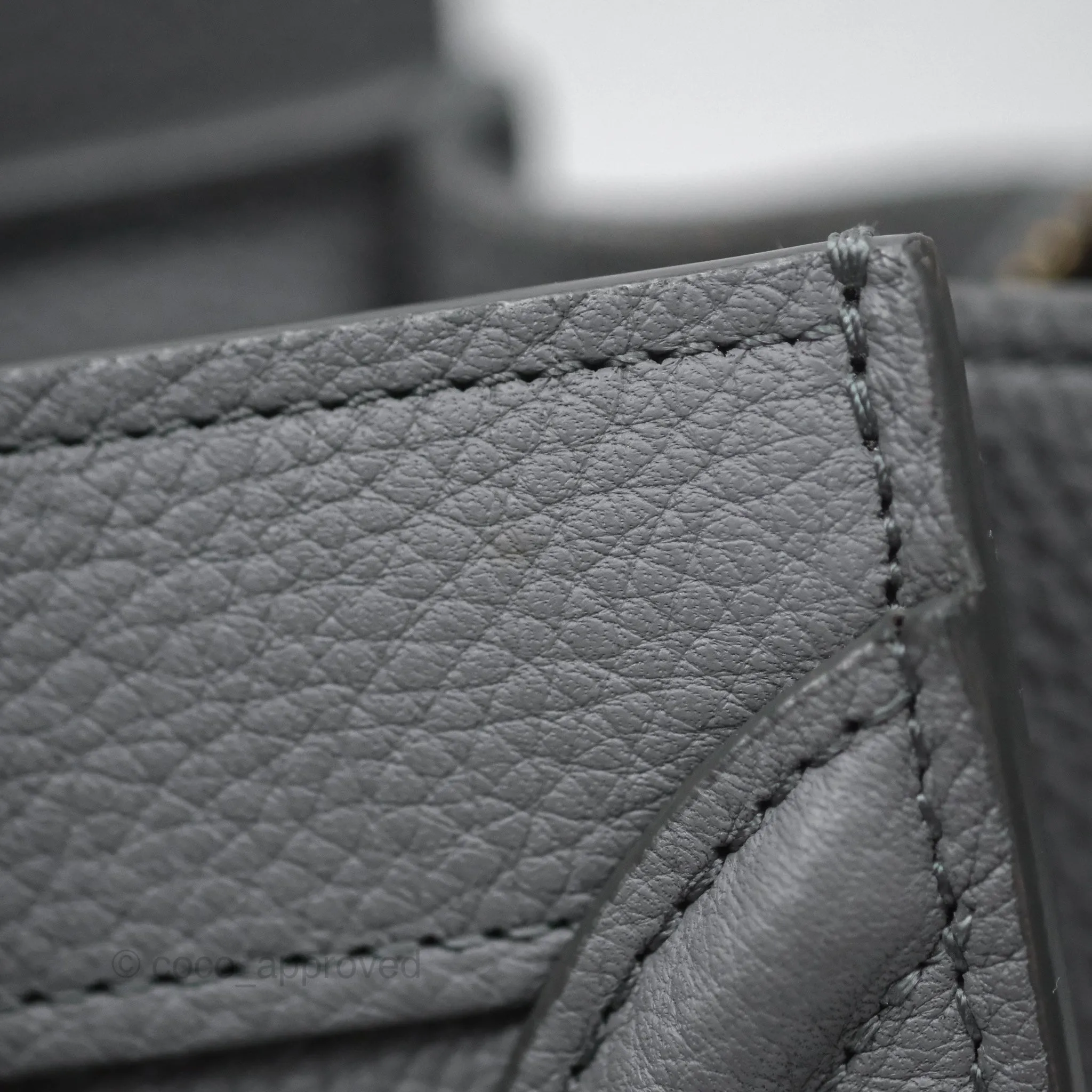 Celine Nano Luggage Bag Grey Drummed Calfskin