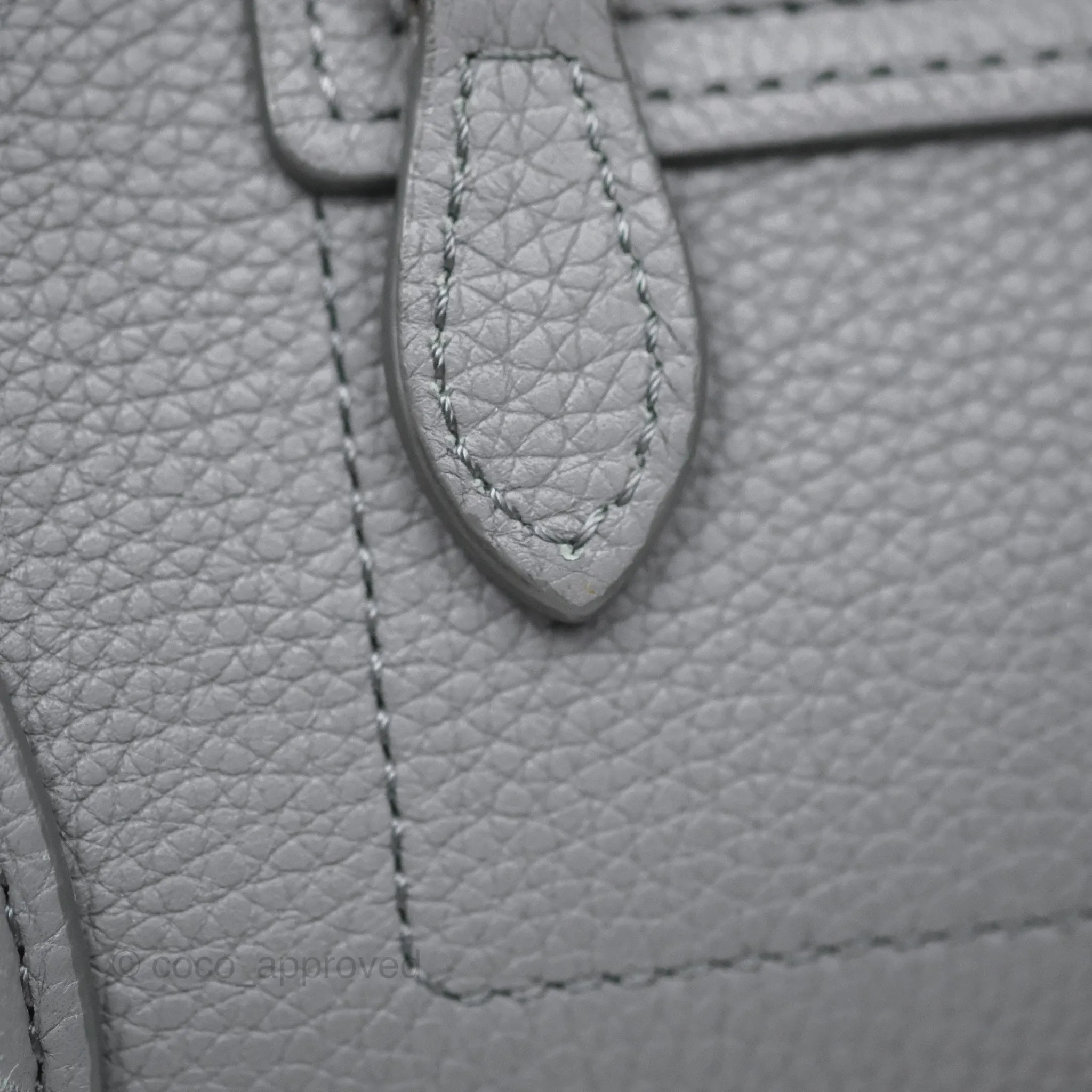 Celine Nano Luggage Bag Grey Drummed Calfskin