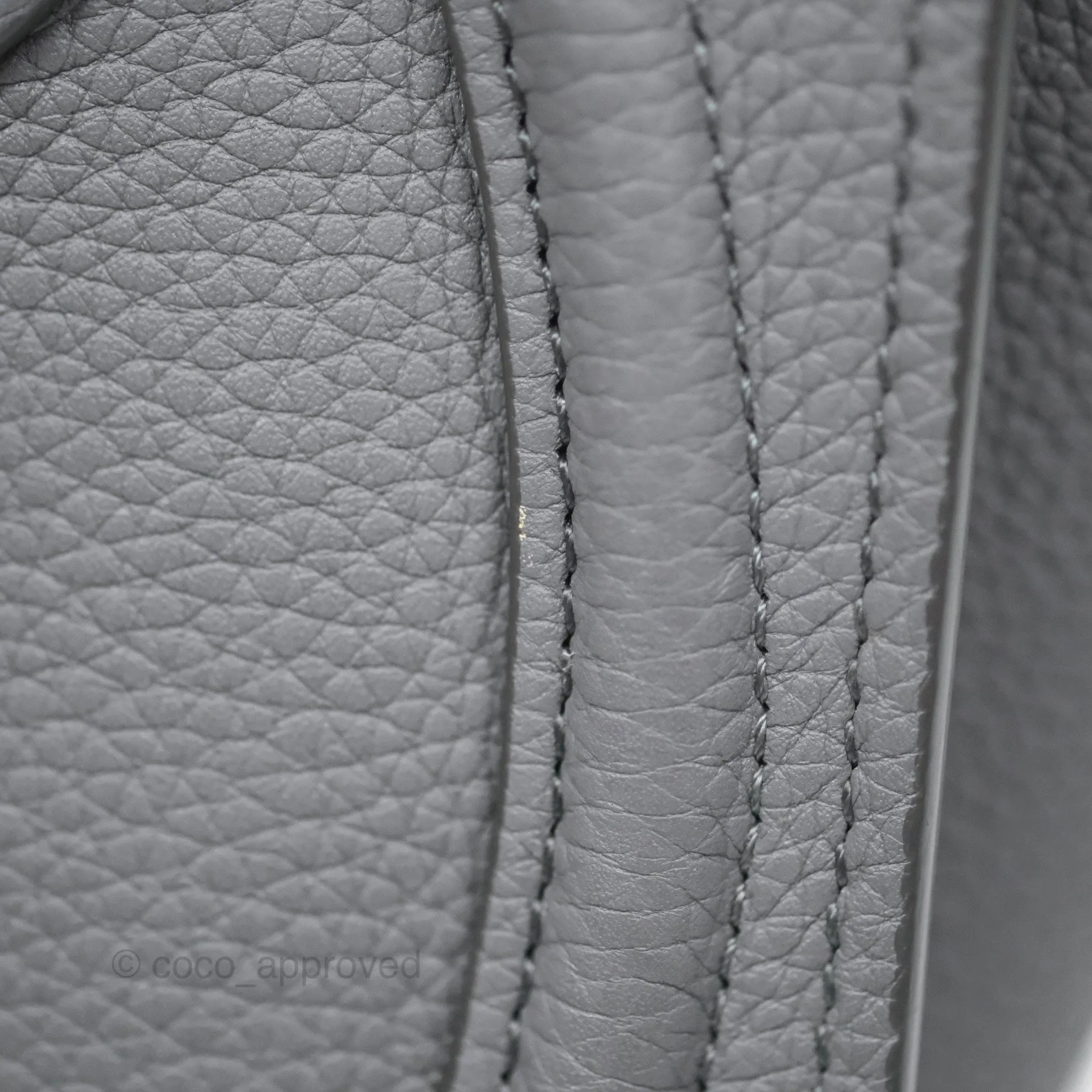 Celine Nano Luggage Bag Grey Drummed Calfskin