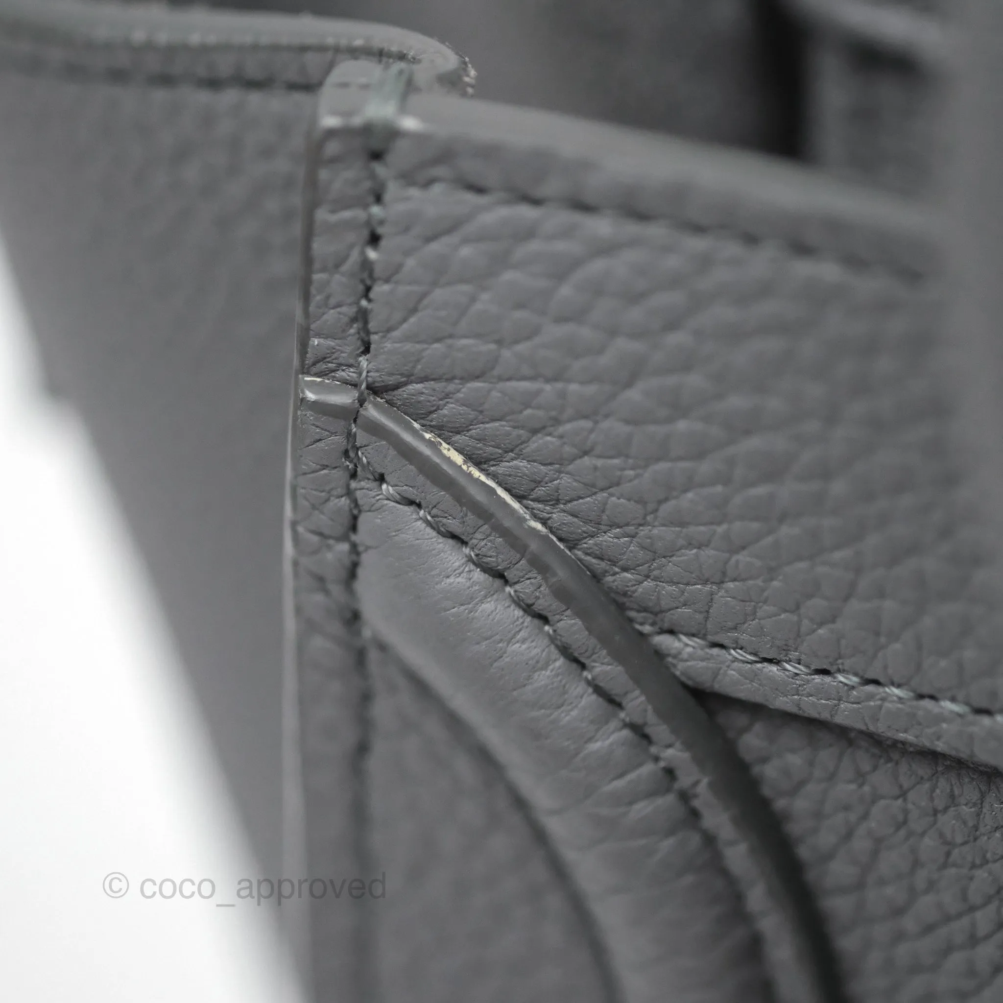 Celine Nano Luggage Bag Grey Drummed Calfskin