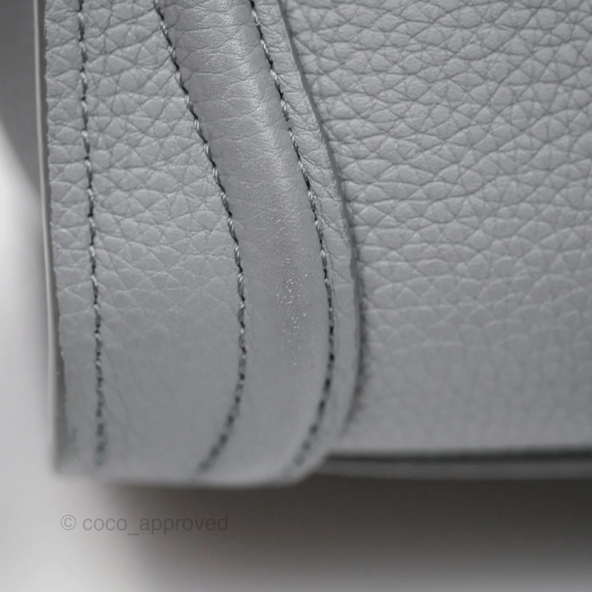 Celine Nano Luggage Bag Grey Drummed Calfskin