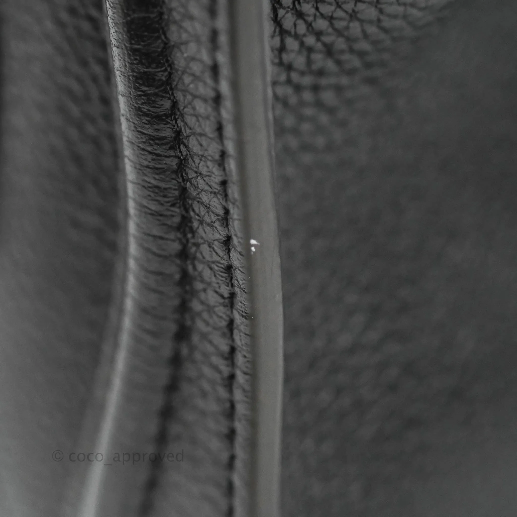 Celine Nano Luggage Black Drummed Calfskin Silver Hardware