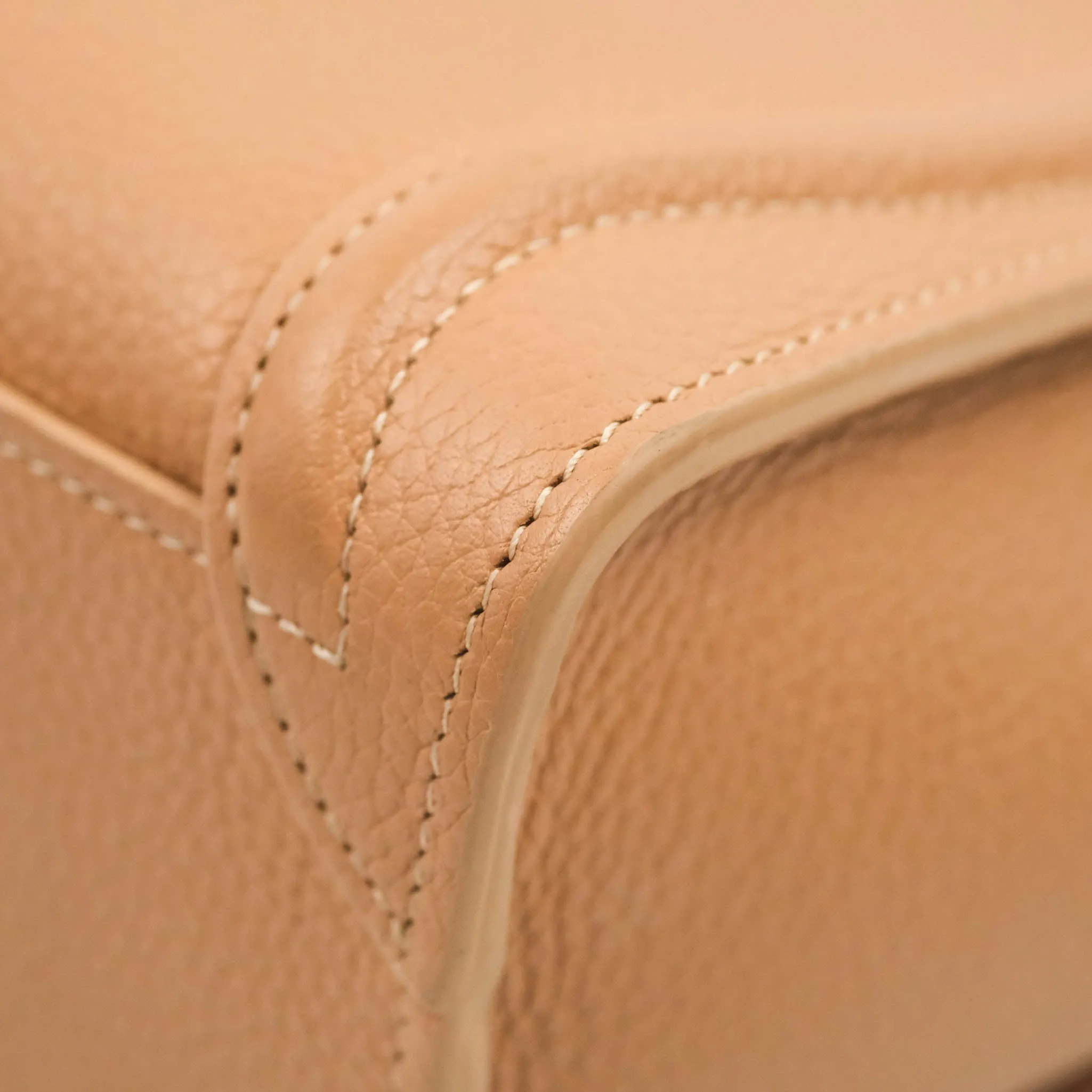 Celine Nano Luggage Drummed Beige Pink Calfskin