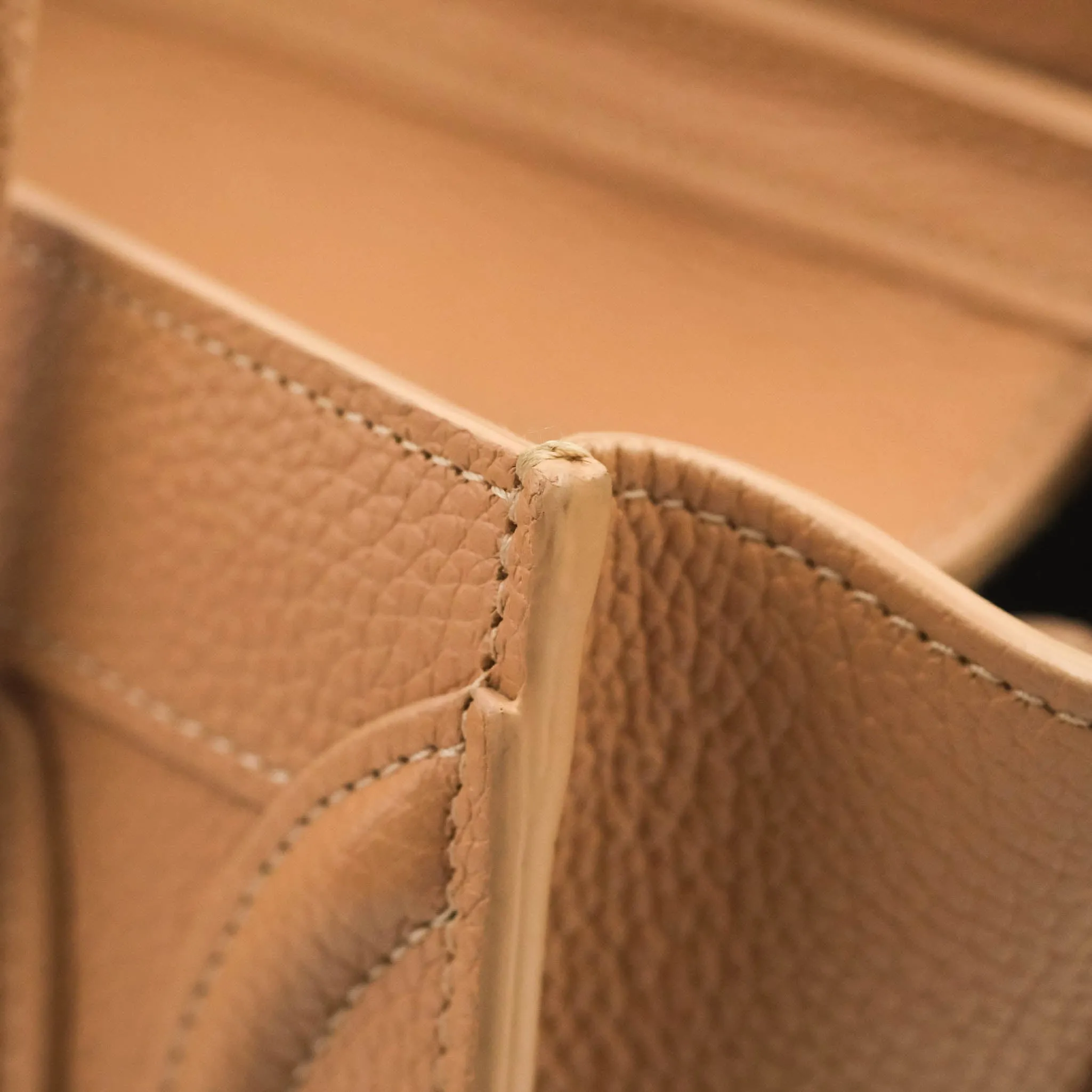 Celine Nano Luggage Drummed Beige Pink Calfskin