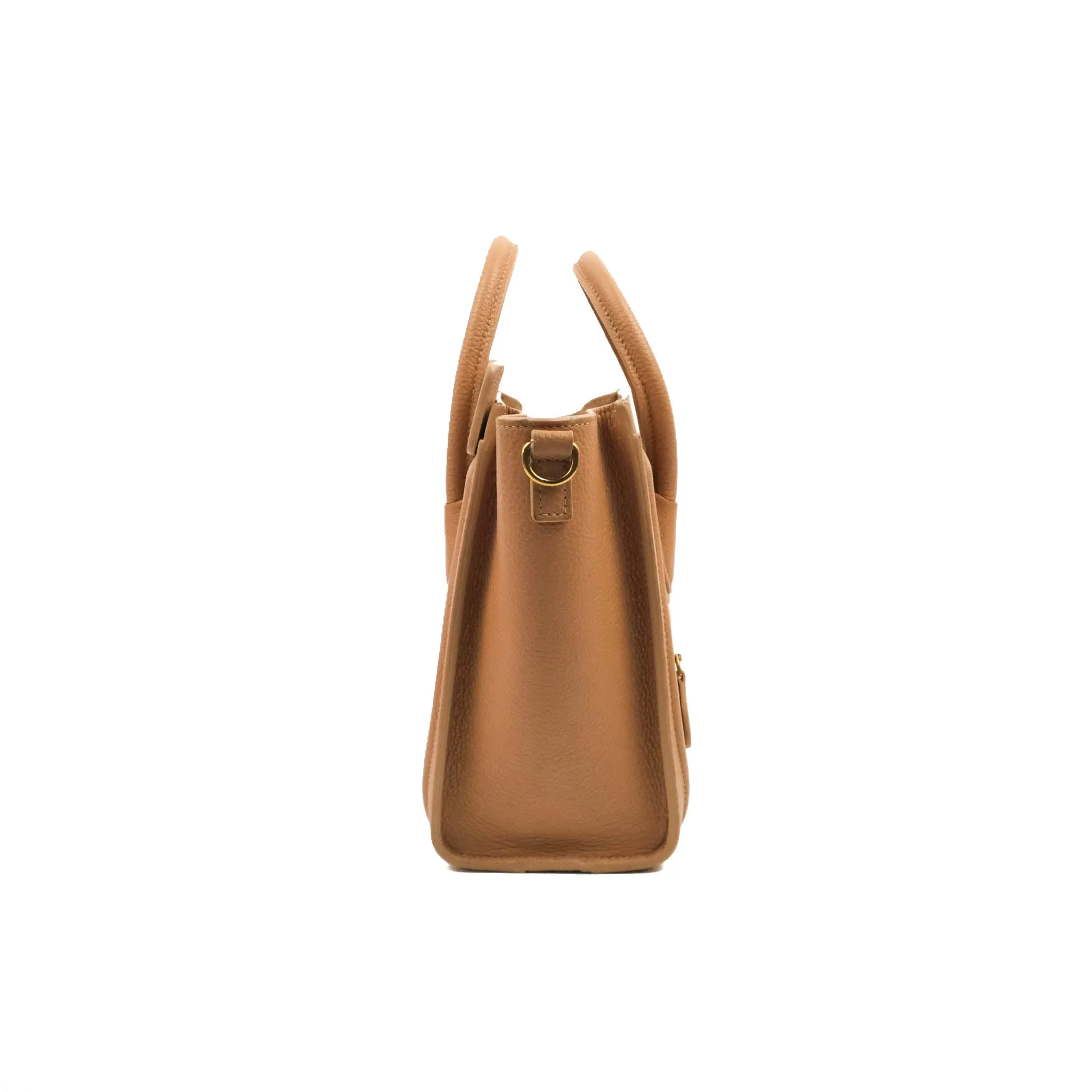 Celine Nano Luggage Drummed Beige Pink Calfskin