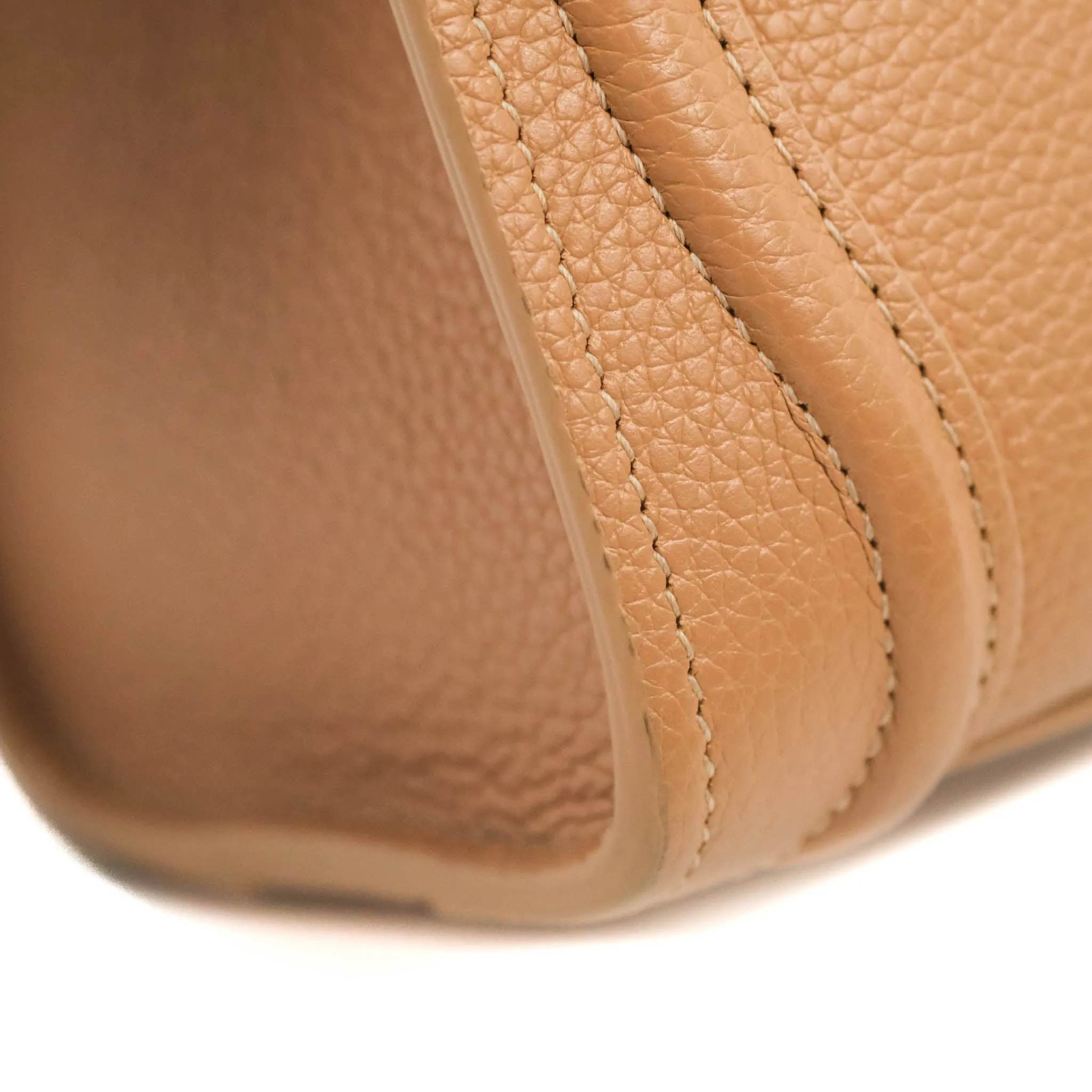 Celine Nano Luggage Drummed Beige Pink Calfskin