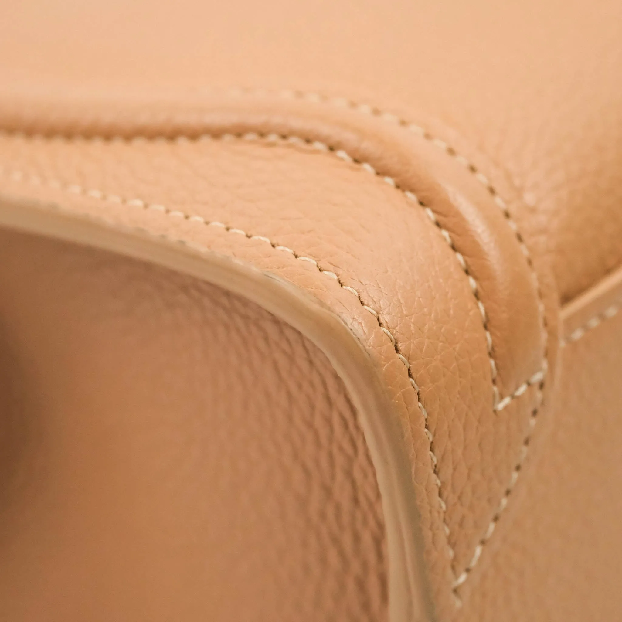 Celine Nano Luggage Drummed Beige Pink Calfskin