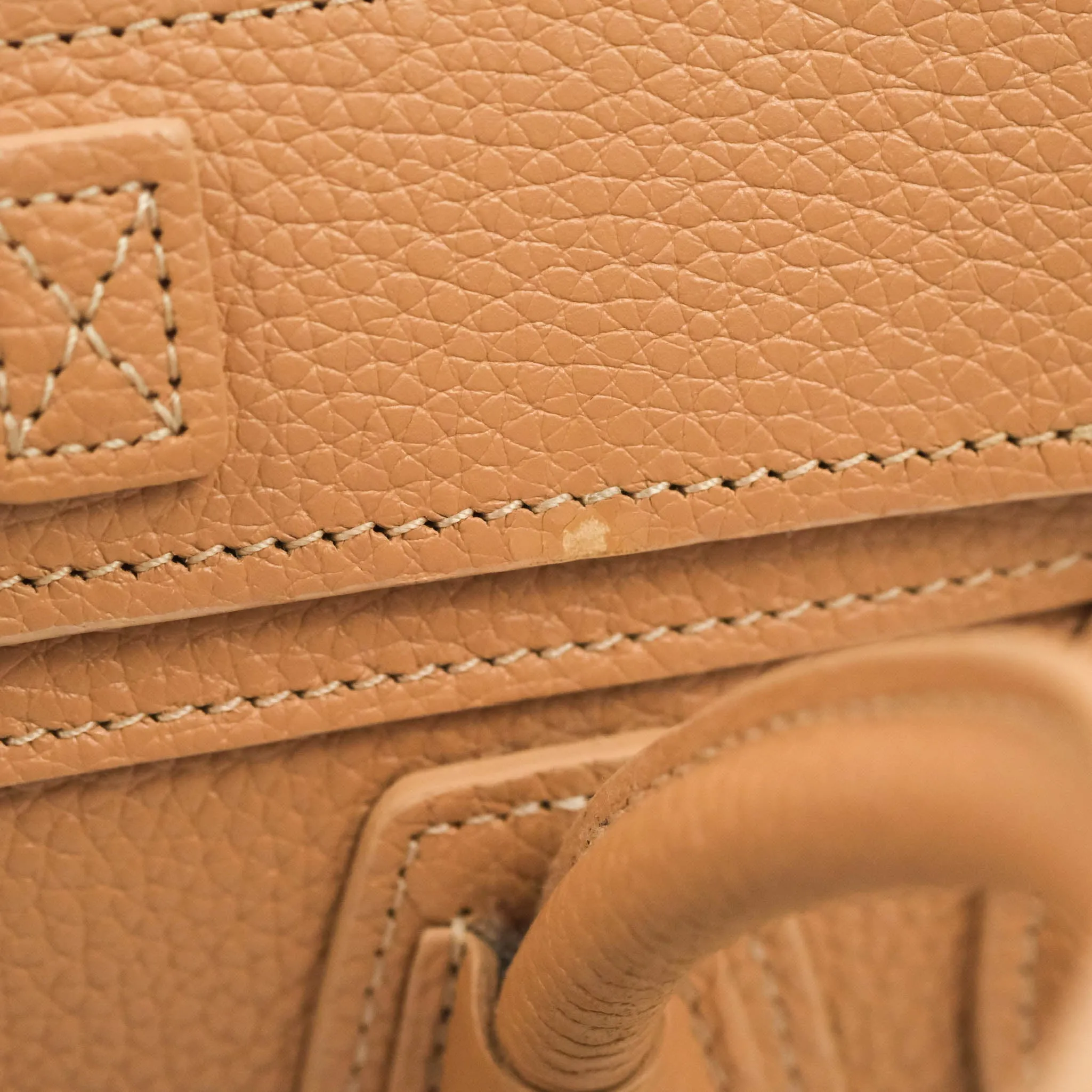Celine Nano Luggage Drummed Beige Pink Calfskin
