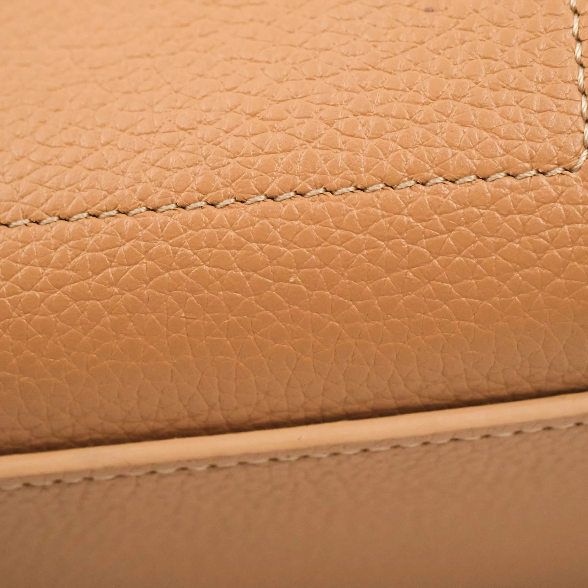 Celine Nano Luggage Drummed Beige Pink Calfskin