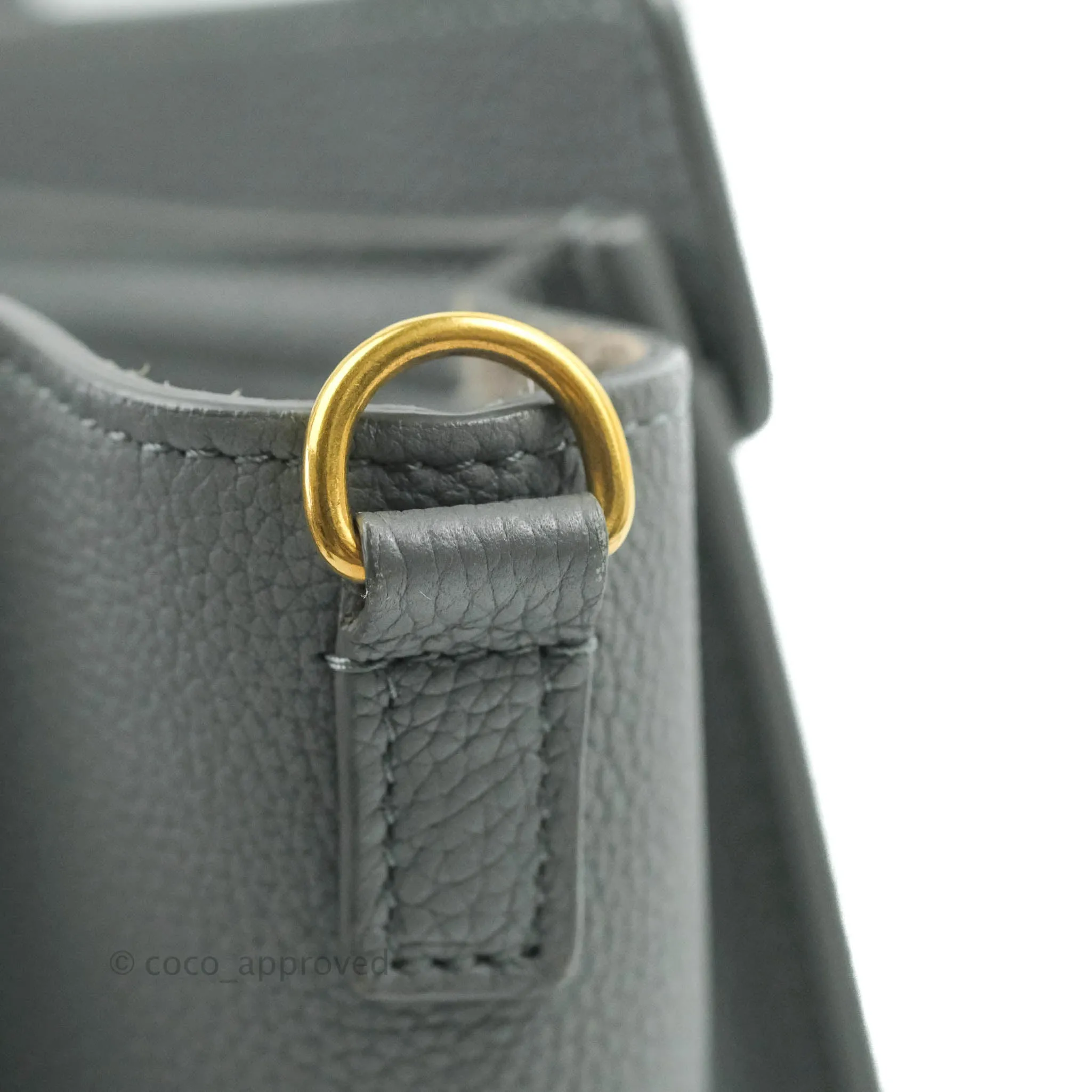 Celine Nano Luggage Grey Drummed Calfskin