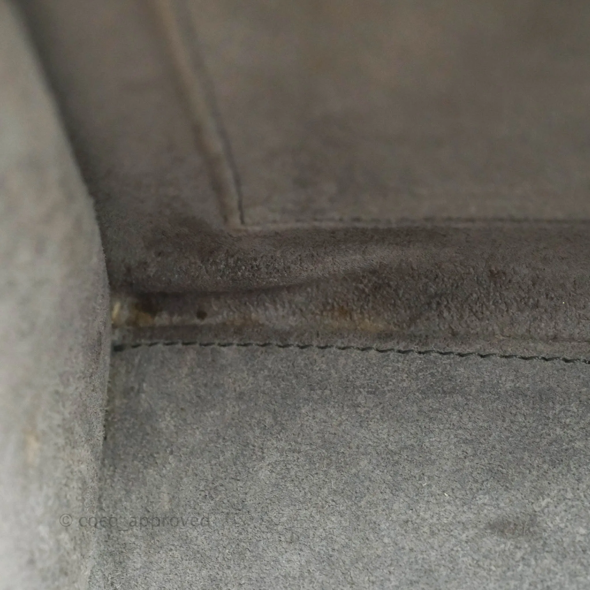 Celine Nano Luggage Grey Drummed Calfskin
