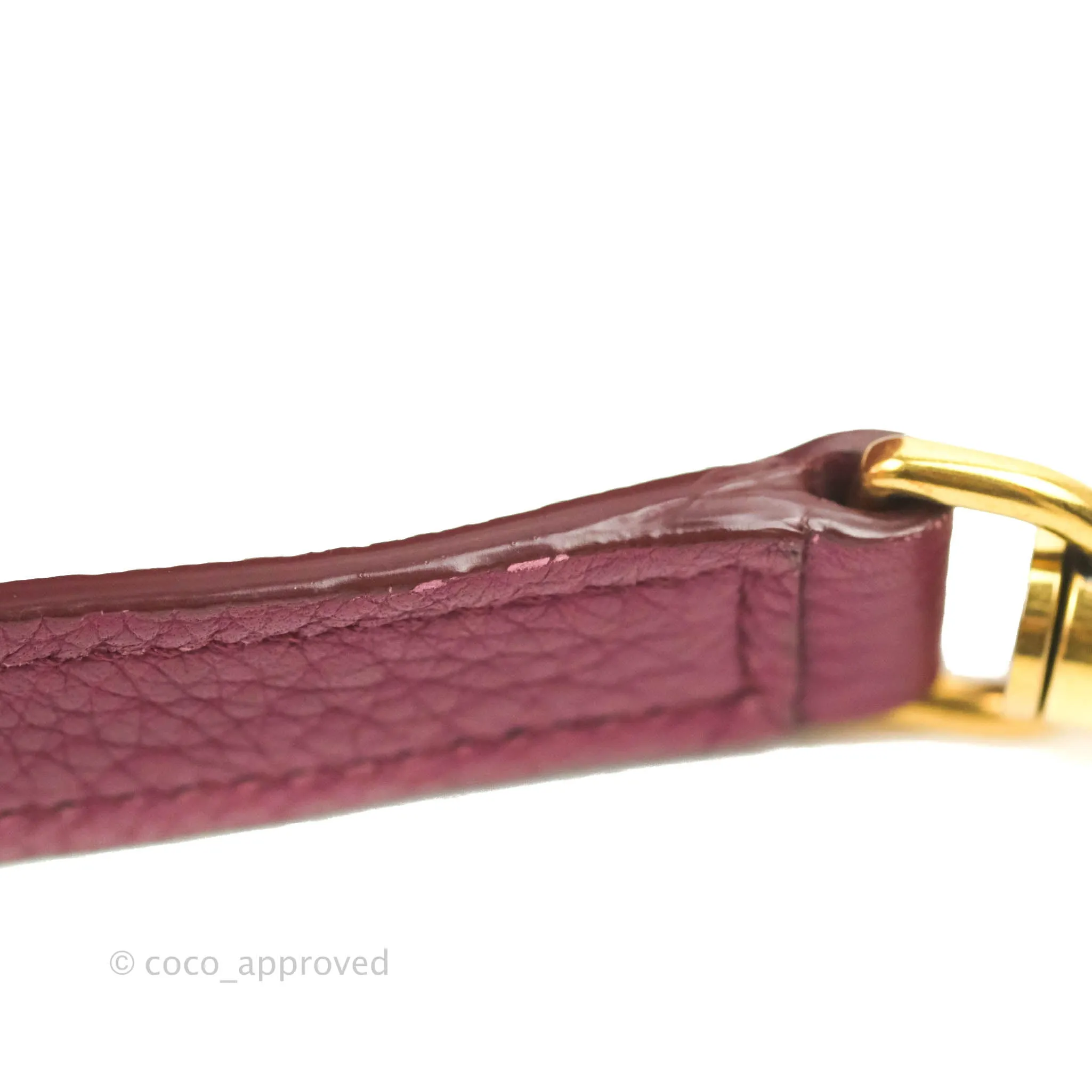 Celine Nano Luggage Plum Drummed Calfskin