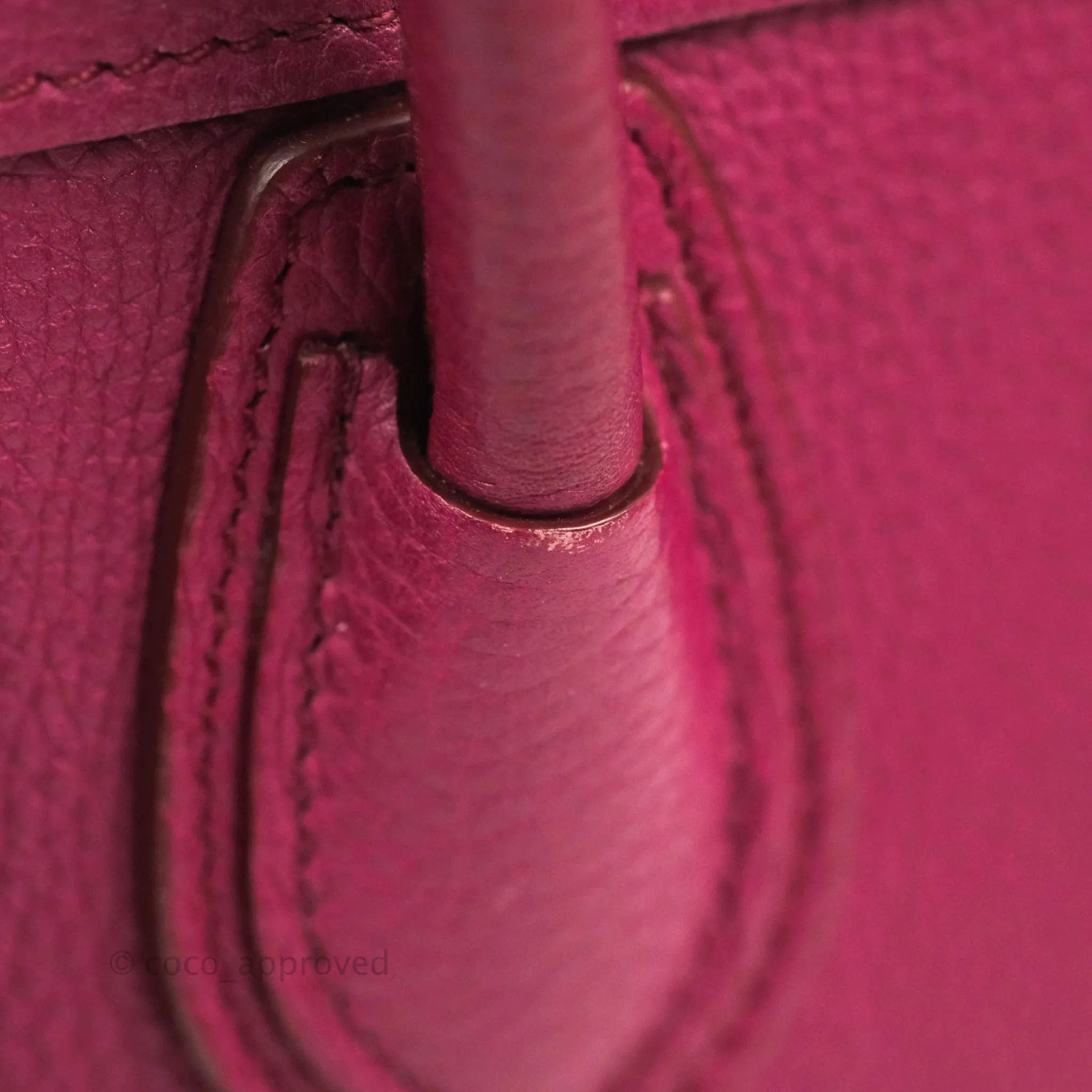Celine Nano Luggage Plum Drummed Calfskin