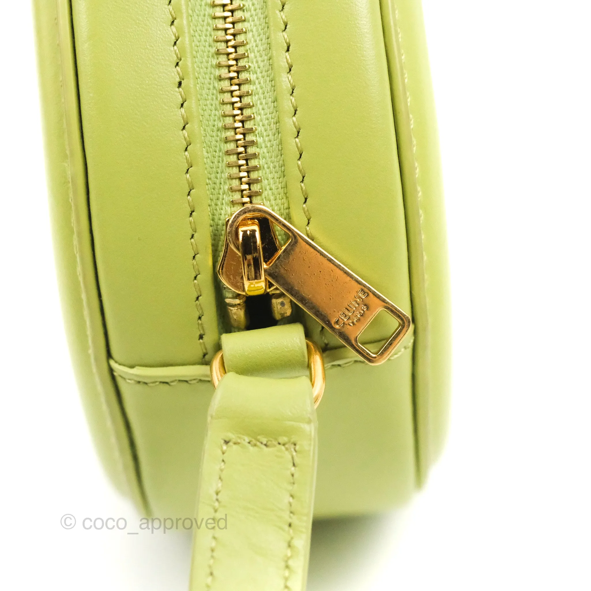 Celine Oval Bag Cuir Triomphe Green Calfskin