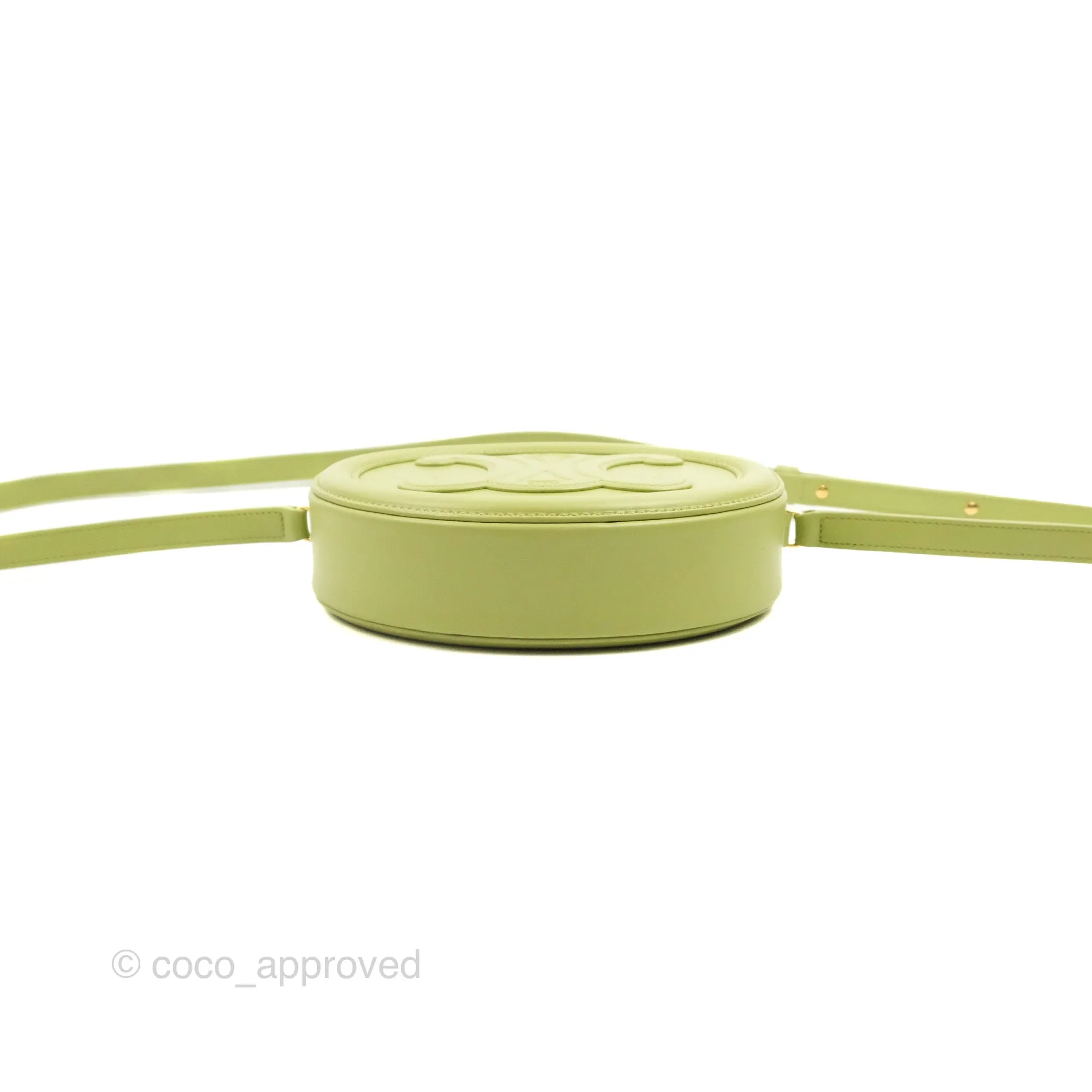 Celine Oval Bag Cuir Triomphe Green Calfskin