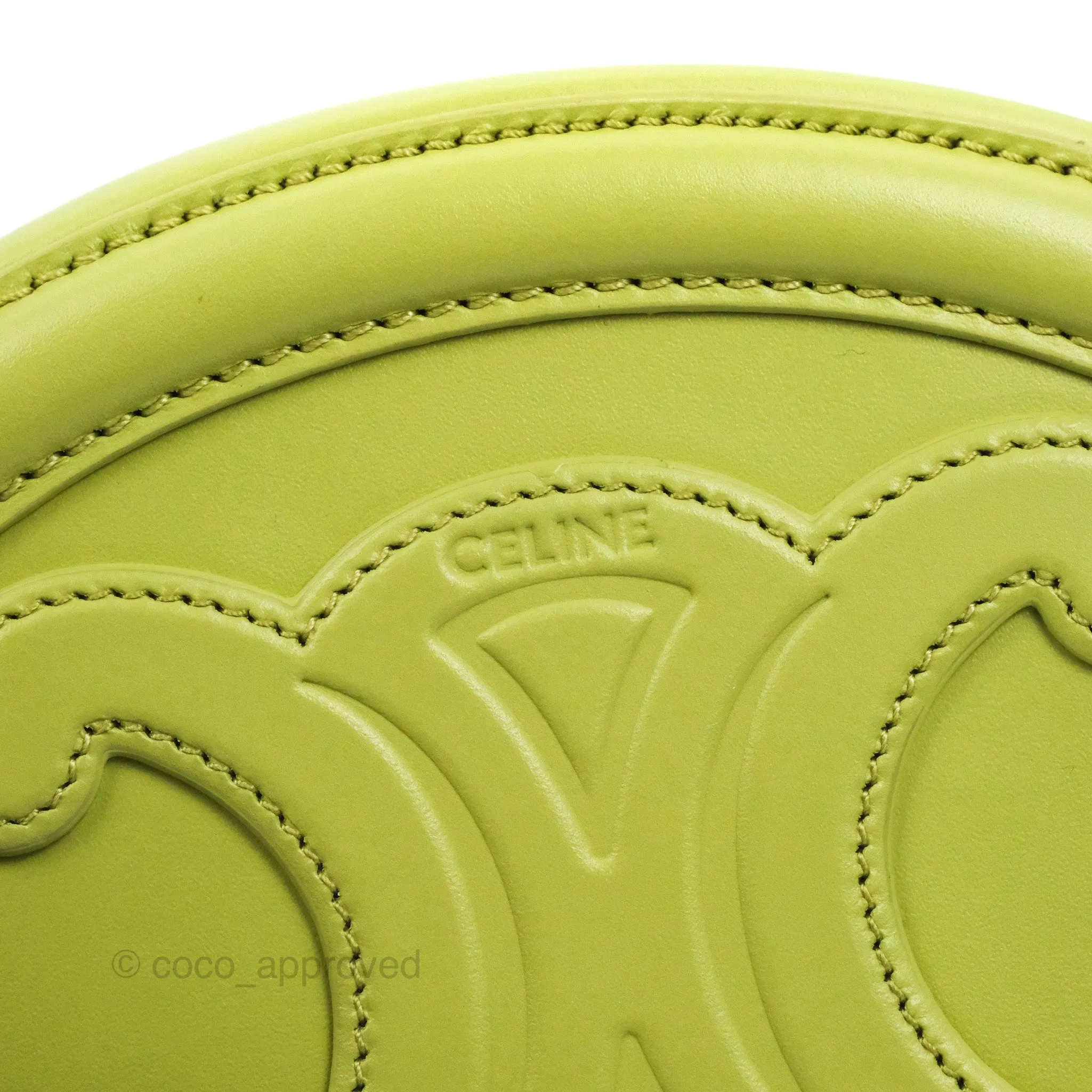 Celine Oval Bag Cuir Triomphe Green Calfskin