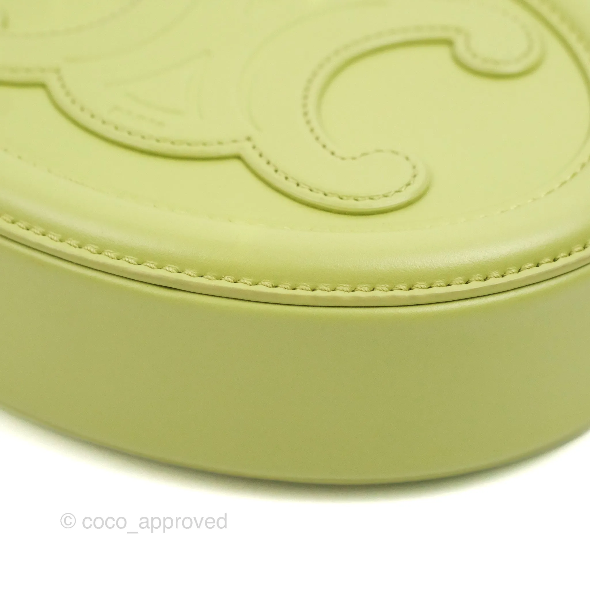 Celine Oval Bag Cuir Triomphe Green Calfskin