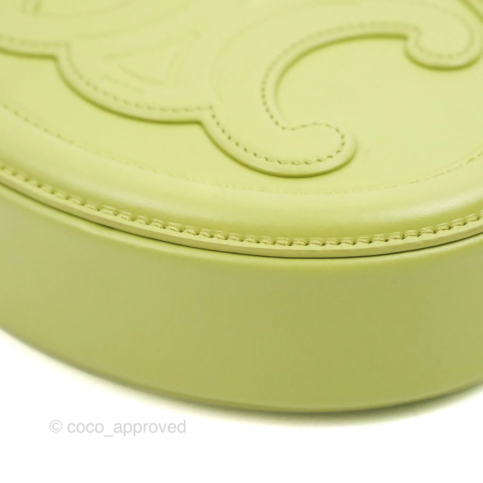Celine Oval Bag Cuir Triomphe Green Calfskin
