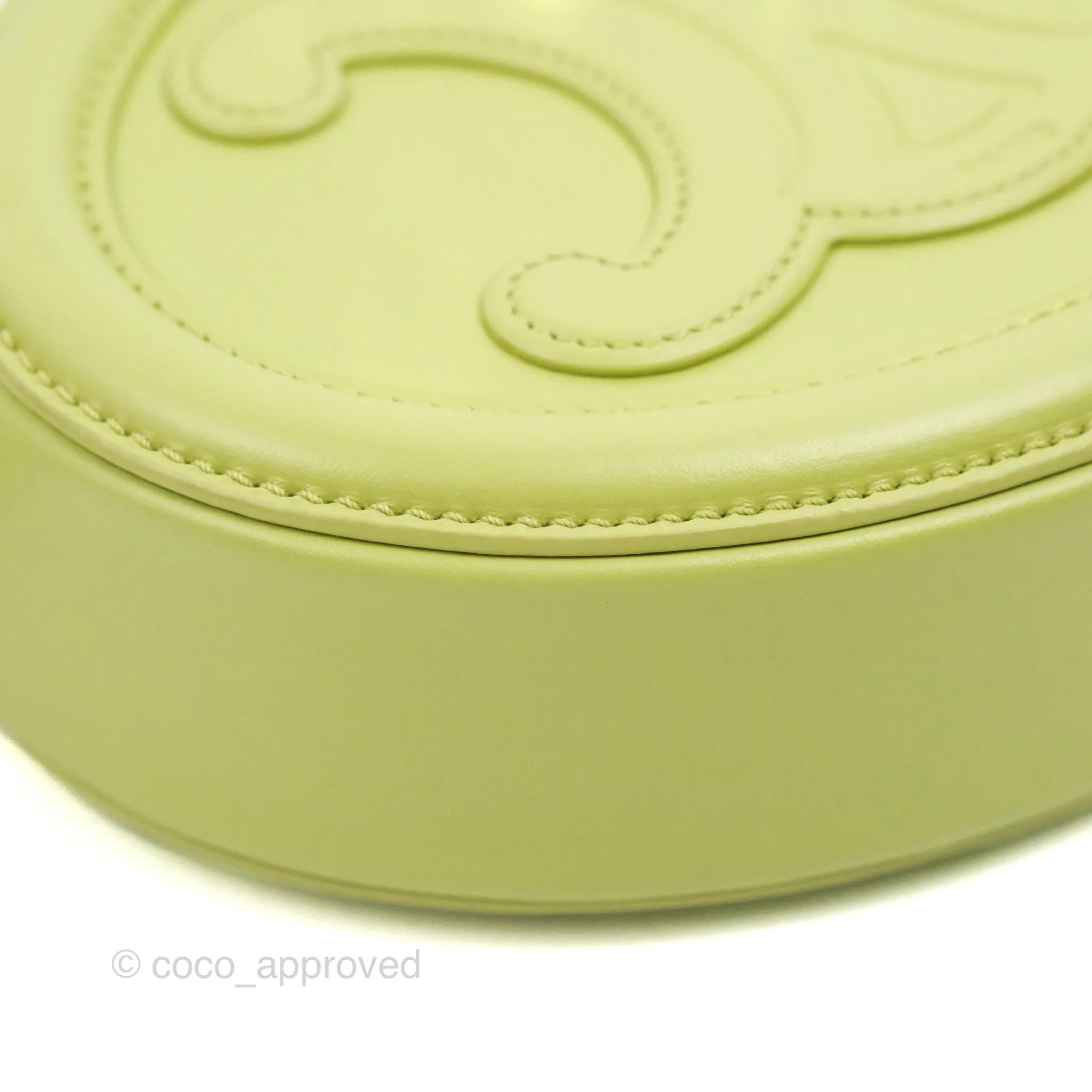 Celine Oval Bag Cuir Triomphe Green Calfskin