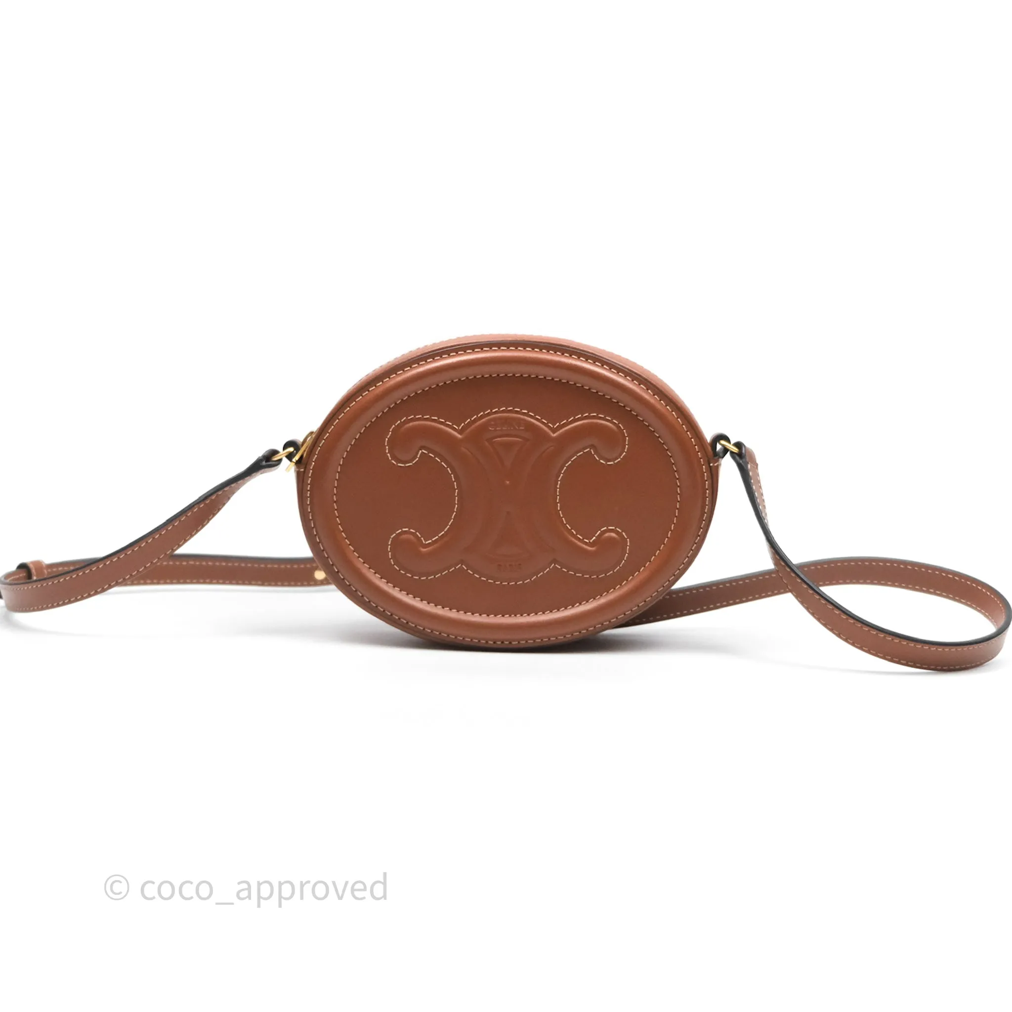 Celine Oval Bag Cuir Triophe Tan Calfskin