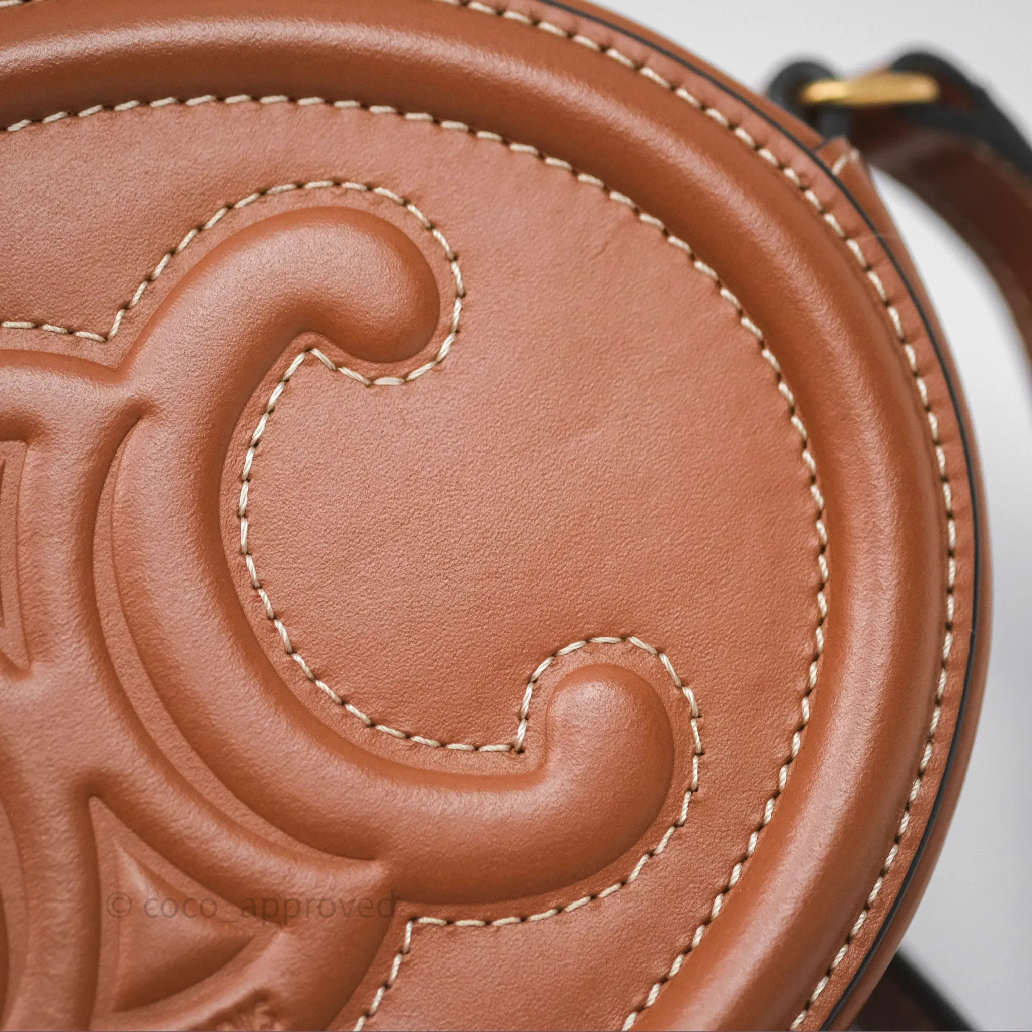 Celine Oval Bag Cuir Triophe Tan Calfskin