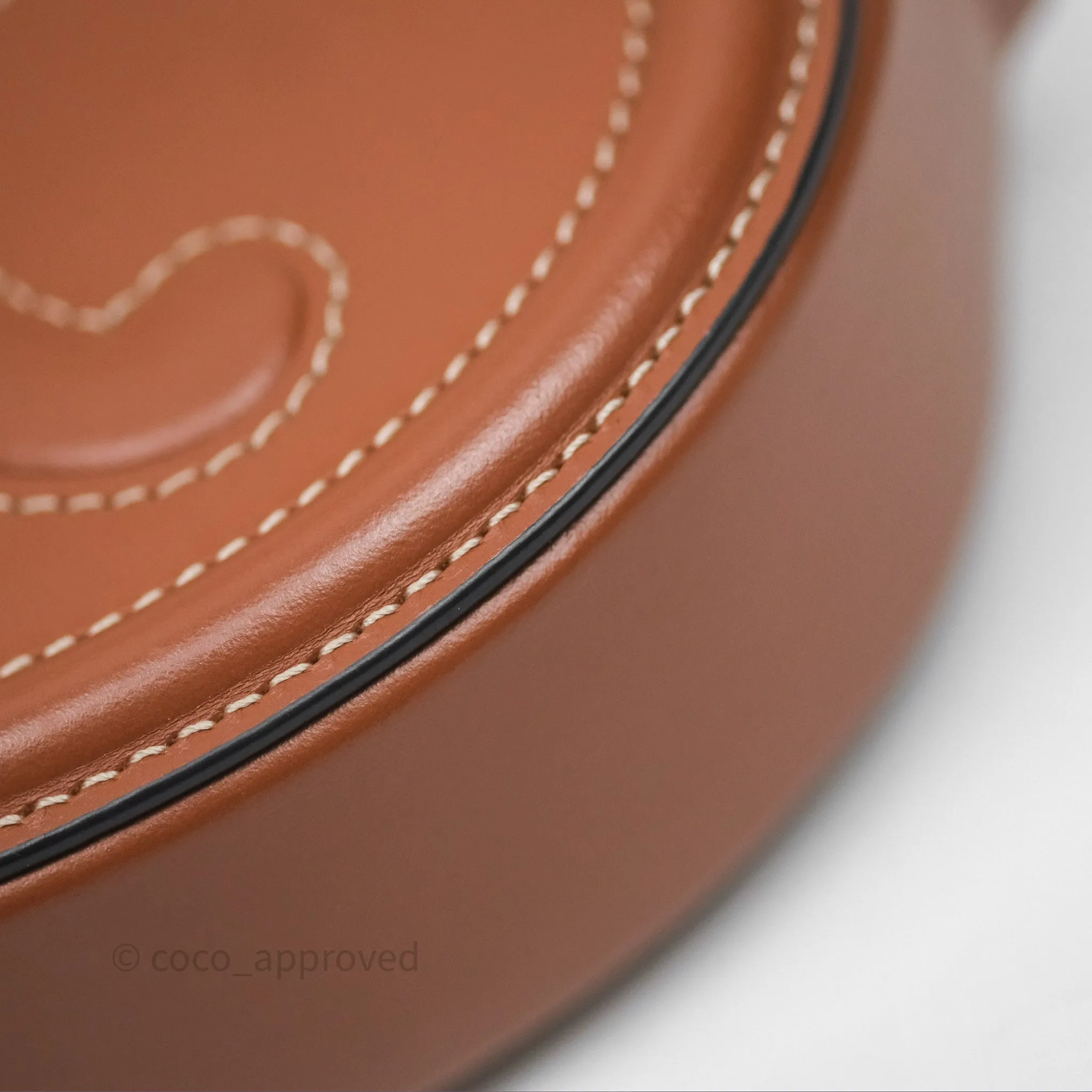 Celine Oval Bag Cuir Triophe Tan Calfskin