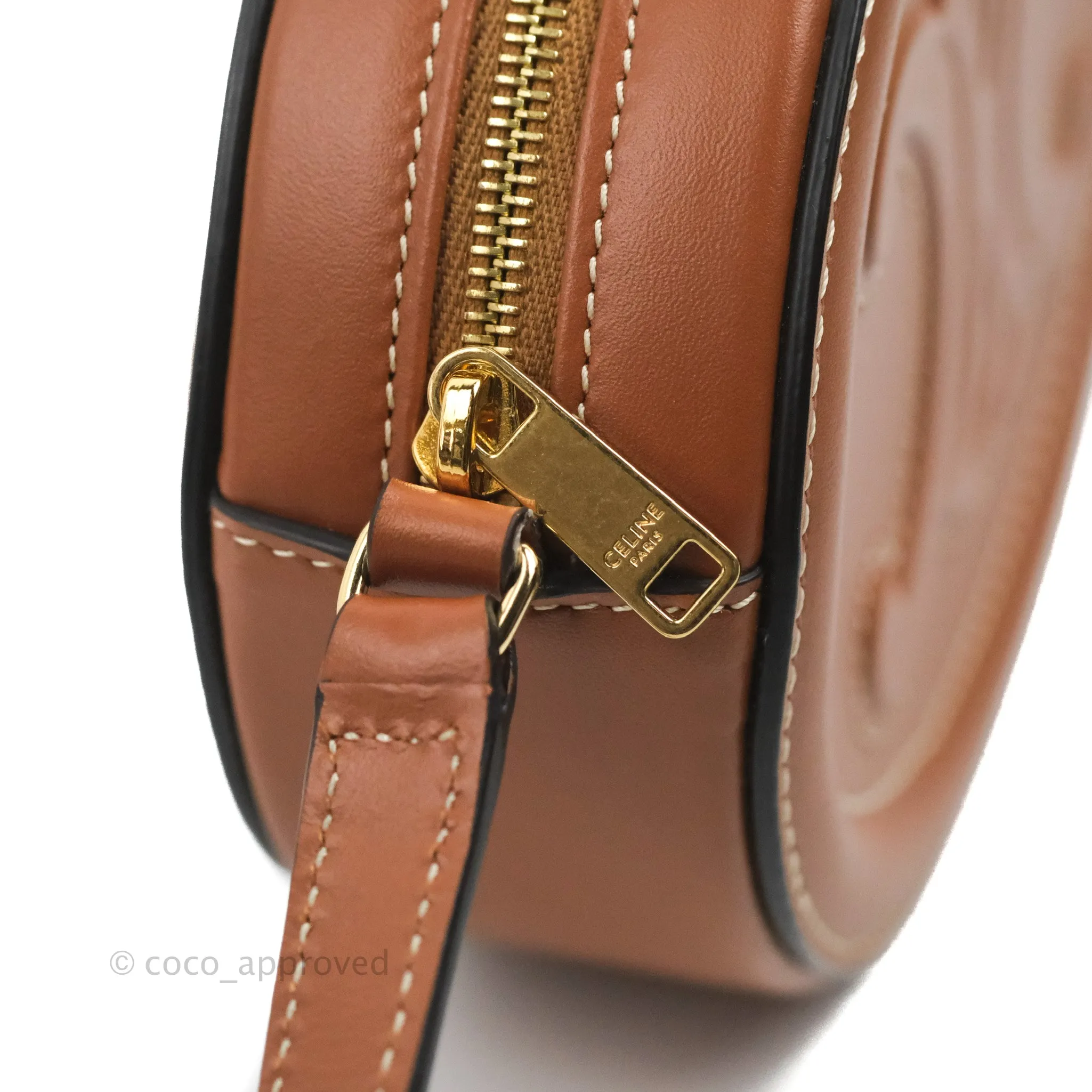 Celine Oval Bag Cuir Triophe Tan Calfskin