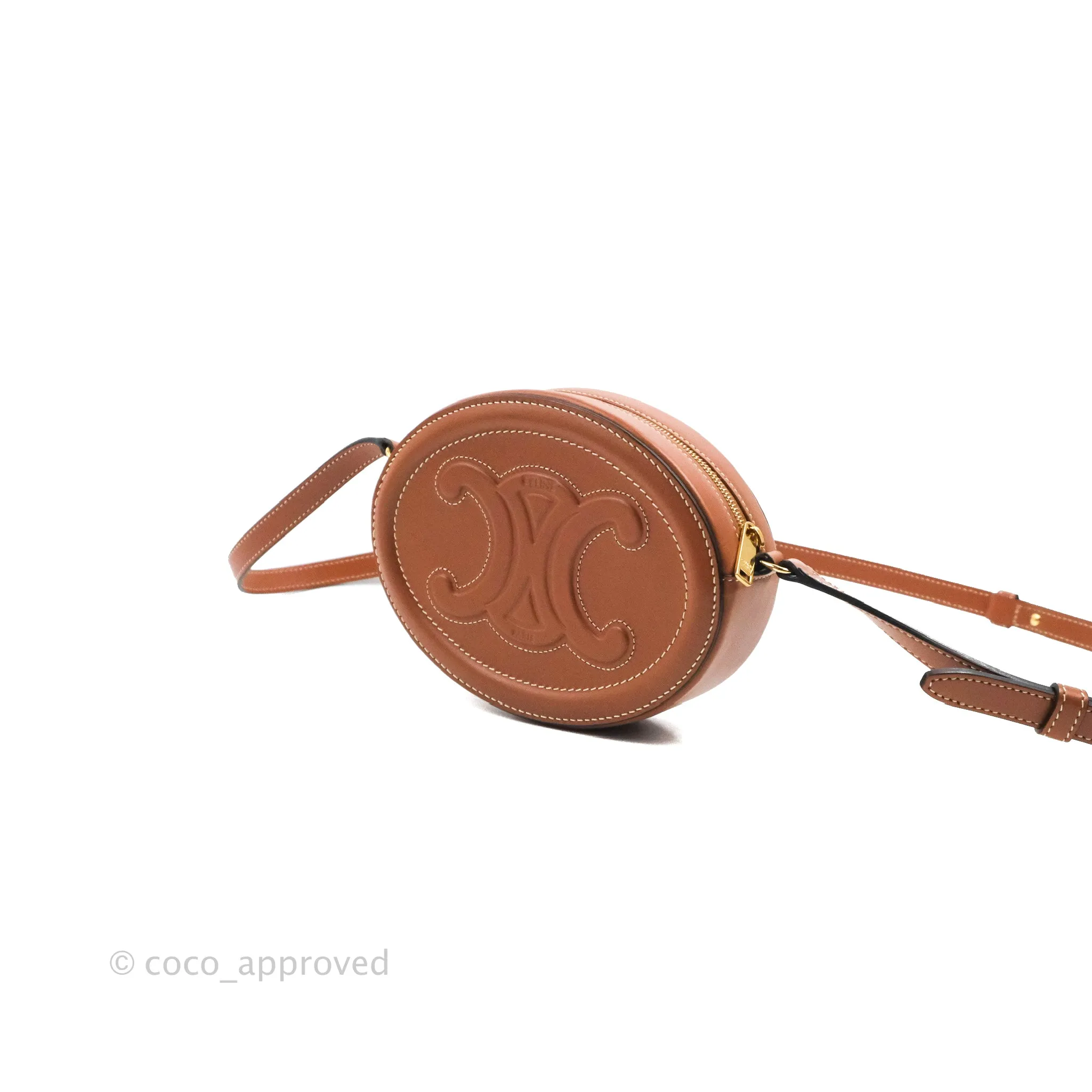 Celine Oval Bag Cuir Triophe Tan Calfskin