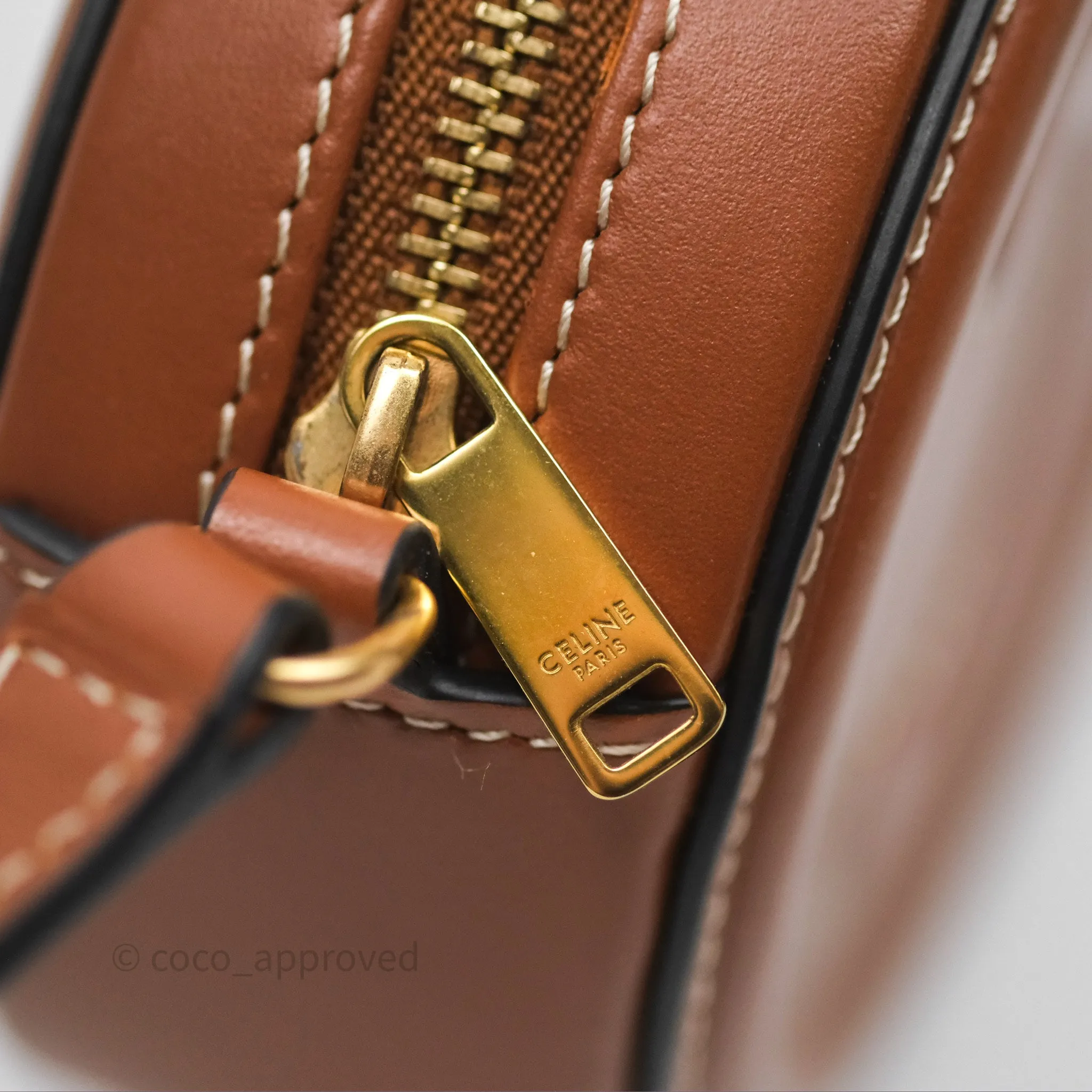 Celine Oval Bag Cuir Triophe Tan Calfskin