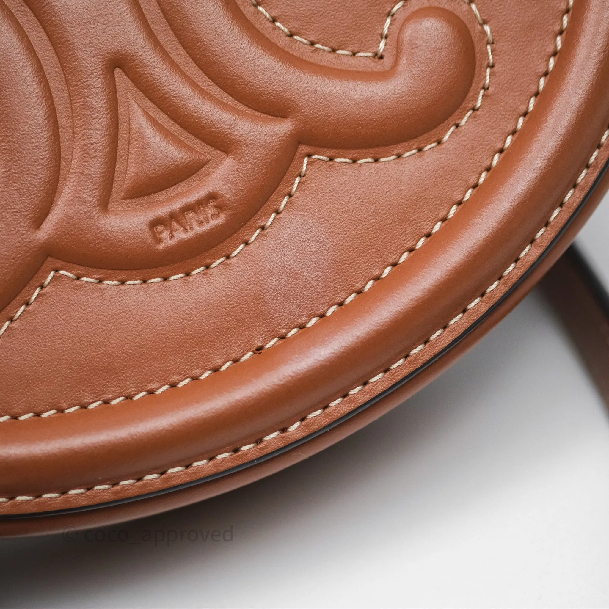 Celine Oval Bag Cuir Triophe Tan Calfskin