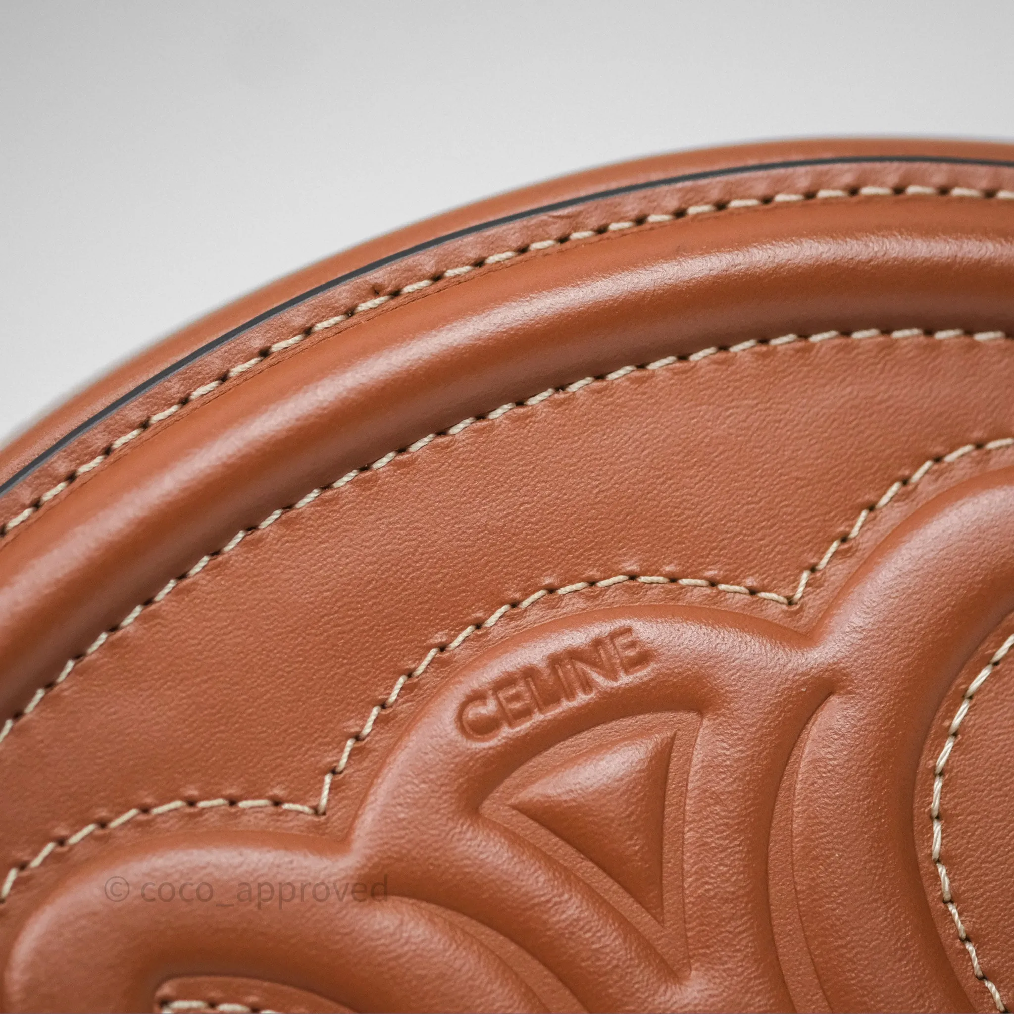 Celine Oval Bag Cuir Triophe Tan Calfskin