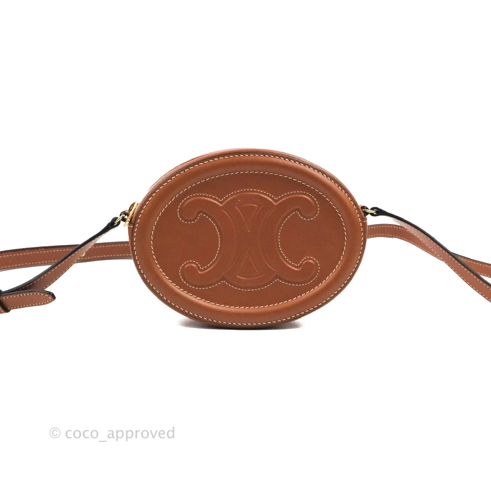 Celine Oval Bag Cuir Triophe Tan Calfskin